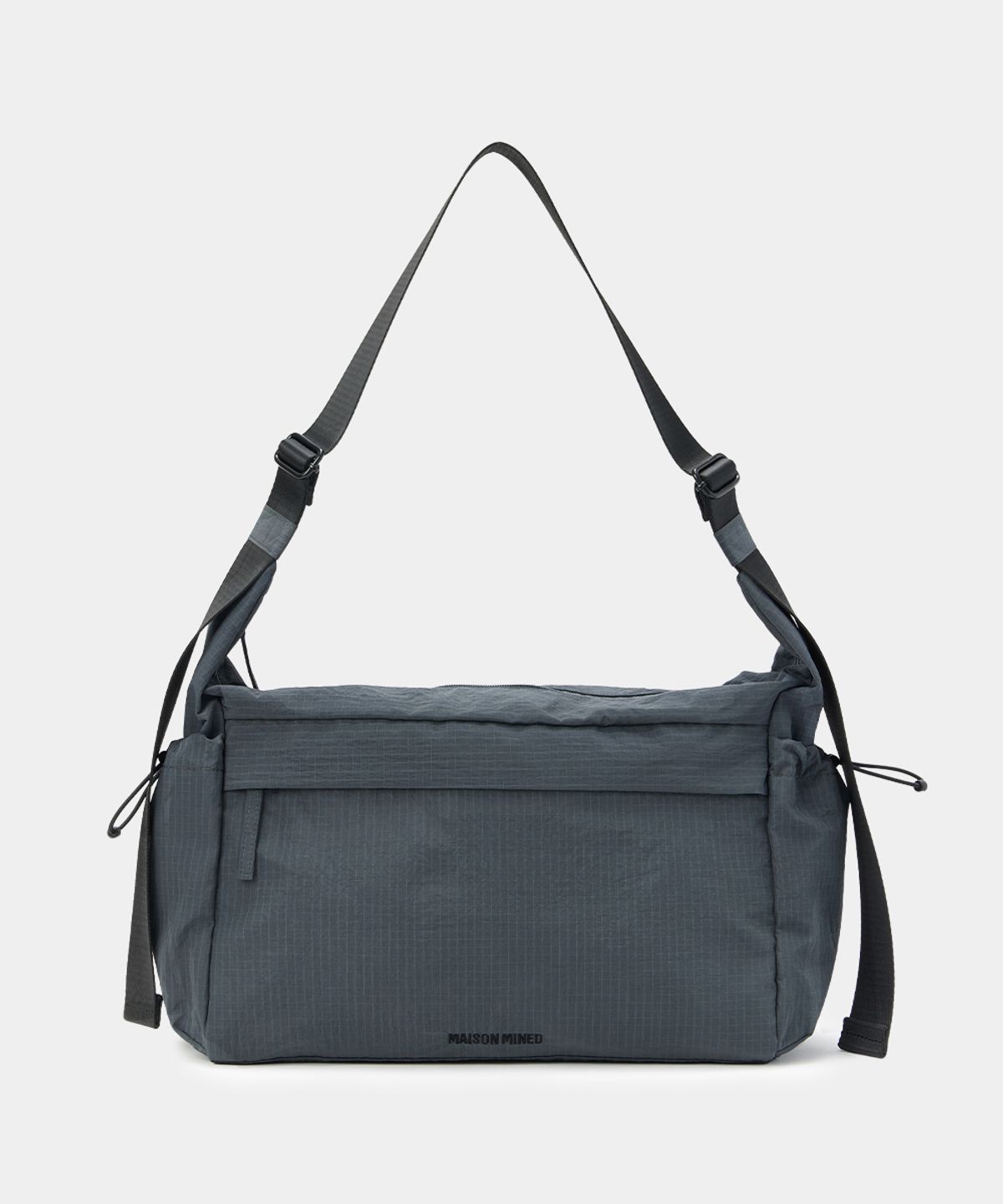 메종미네드(MAISON MINED) NYLON CROSS BAG CHARCOAL