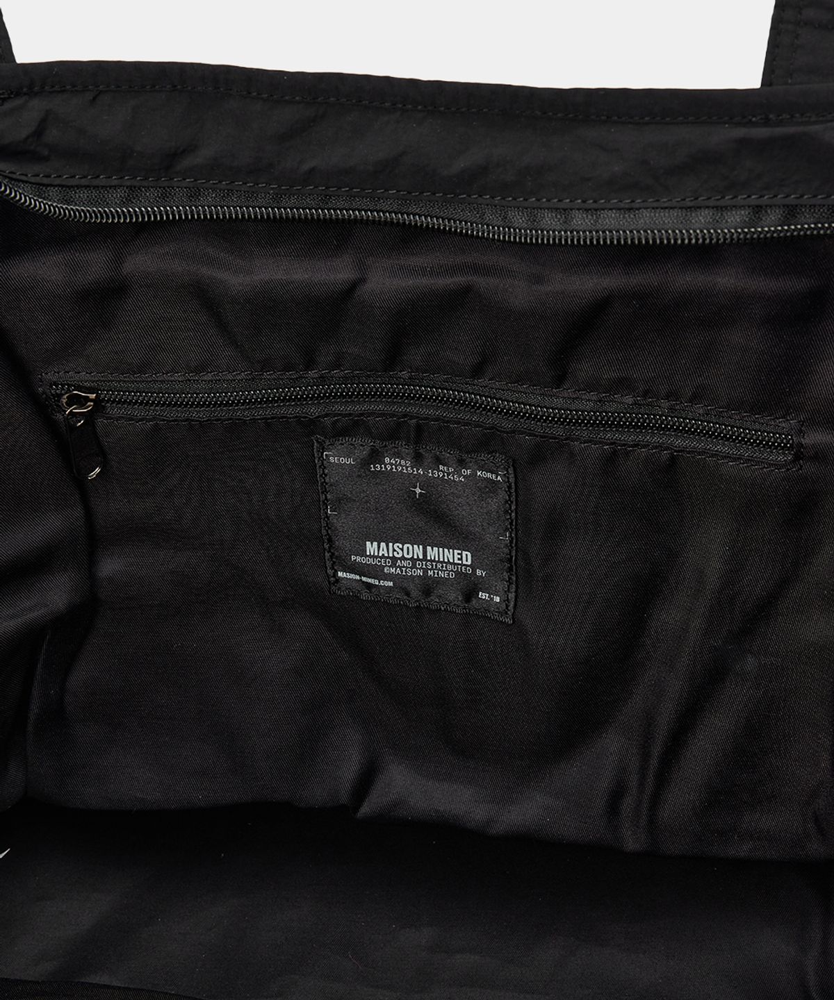 메종미네드(MAISON MINED) TWO-WAY SHOULDER BAG BLACK
