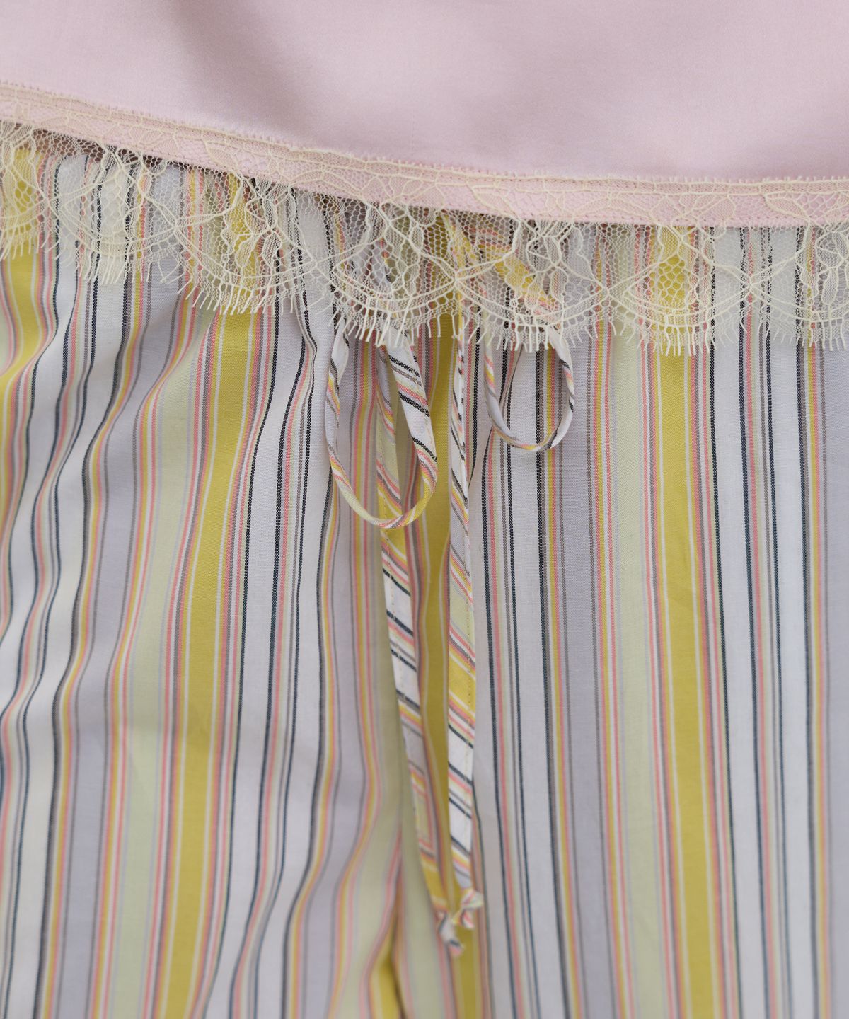오버듀플레어(OVERDUEFLAIR) STRIPE WIDE PANTS_YELLOW