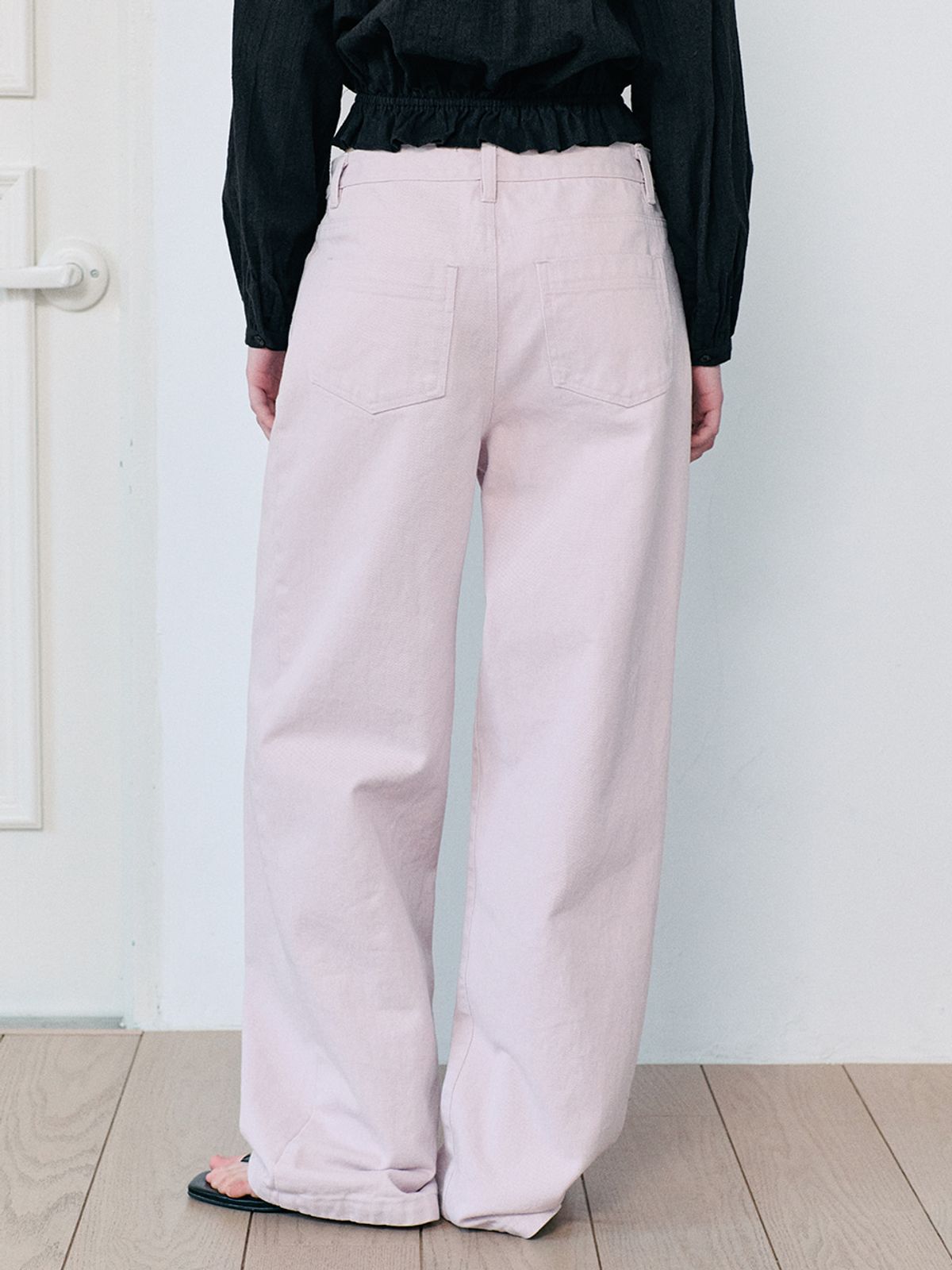 에트몽(ETMON) Pintuck Cotton Pants, Pink