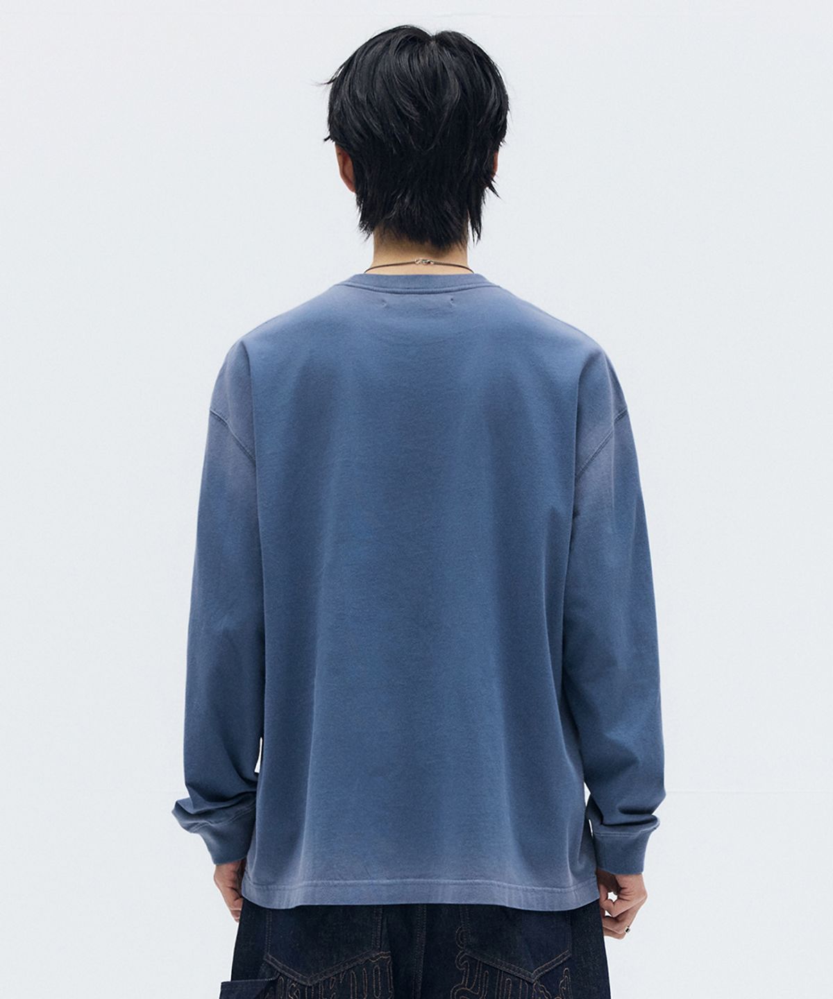 메종미네드(MAISON MINED) CELTIC CROSS LONG SLEEVE BLUE