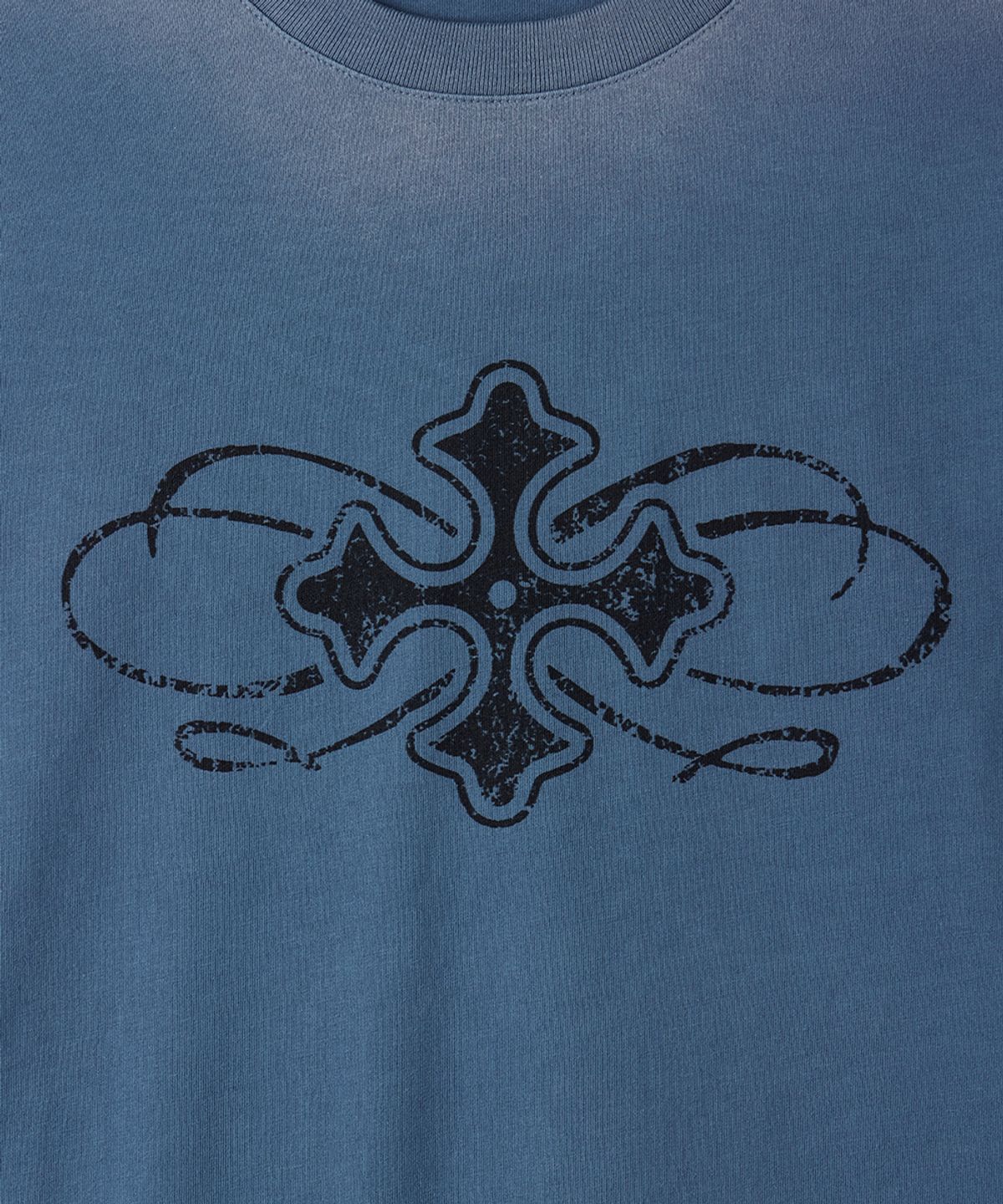 메종미네드(MAISON MINED) CELTIC CROSS LONG SLEEVE BLUE