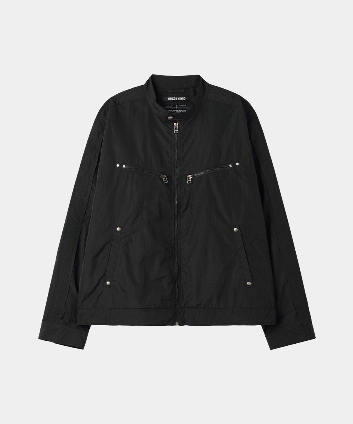 메종미네드(MAISON MINED) LIGHT-WEIGHT RIDER JACKET BLACK