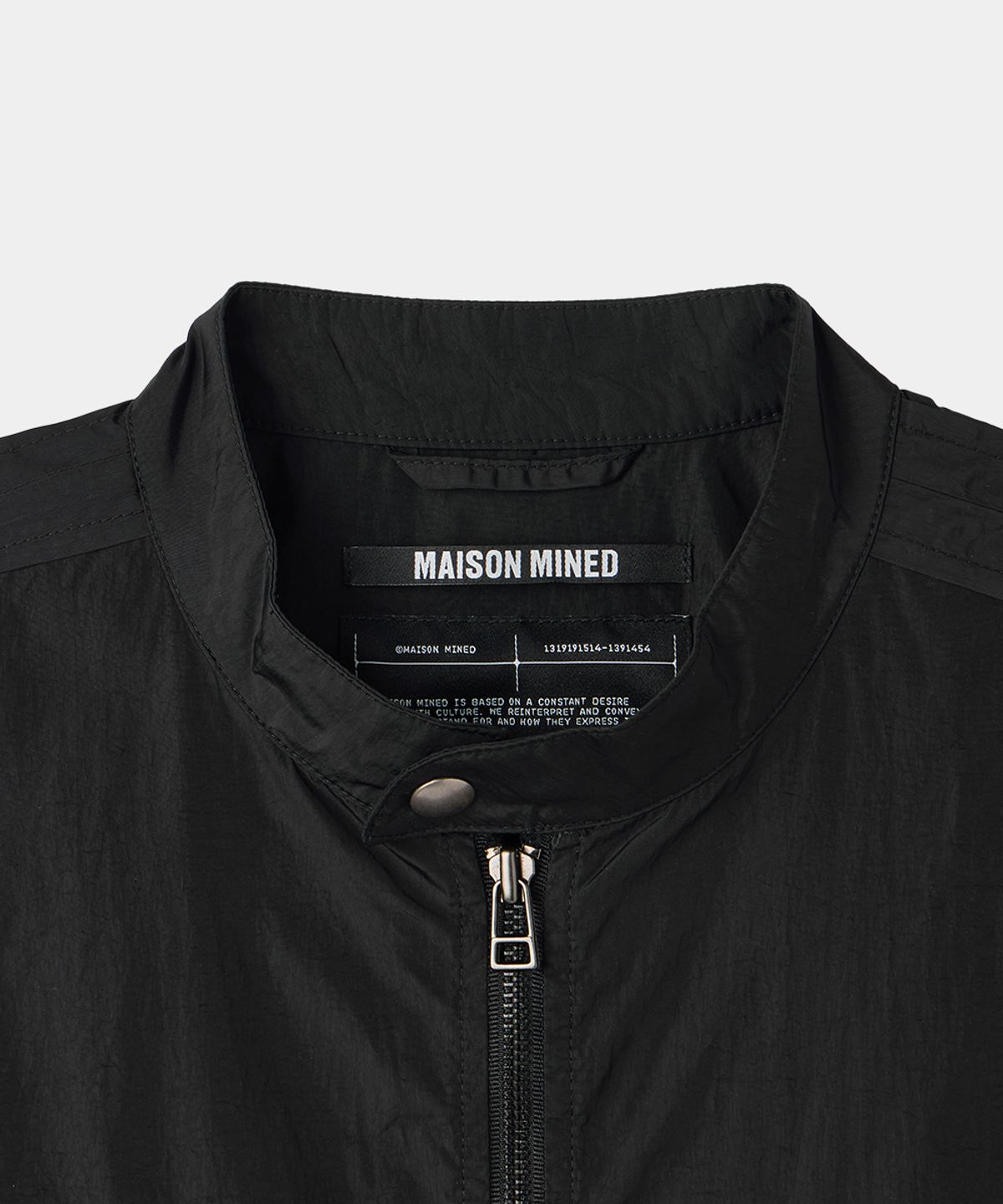 메종미네드(MAISON MINED) LIGHT-WEIGHT RIDER JACKET BLACK