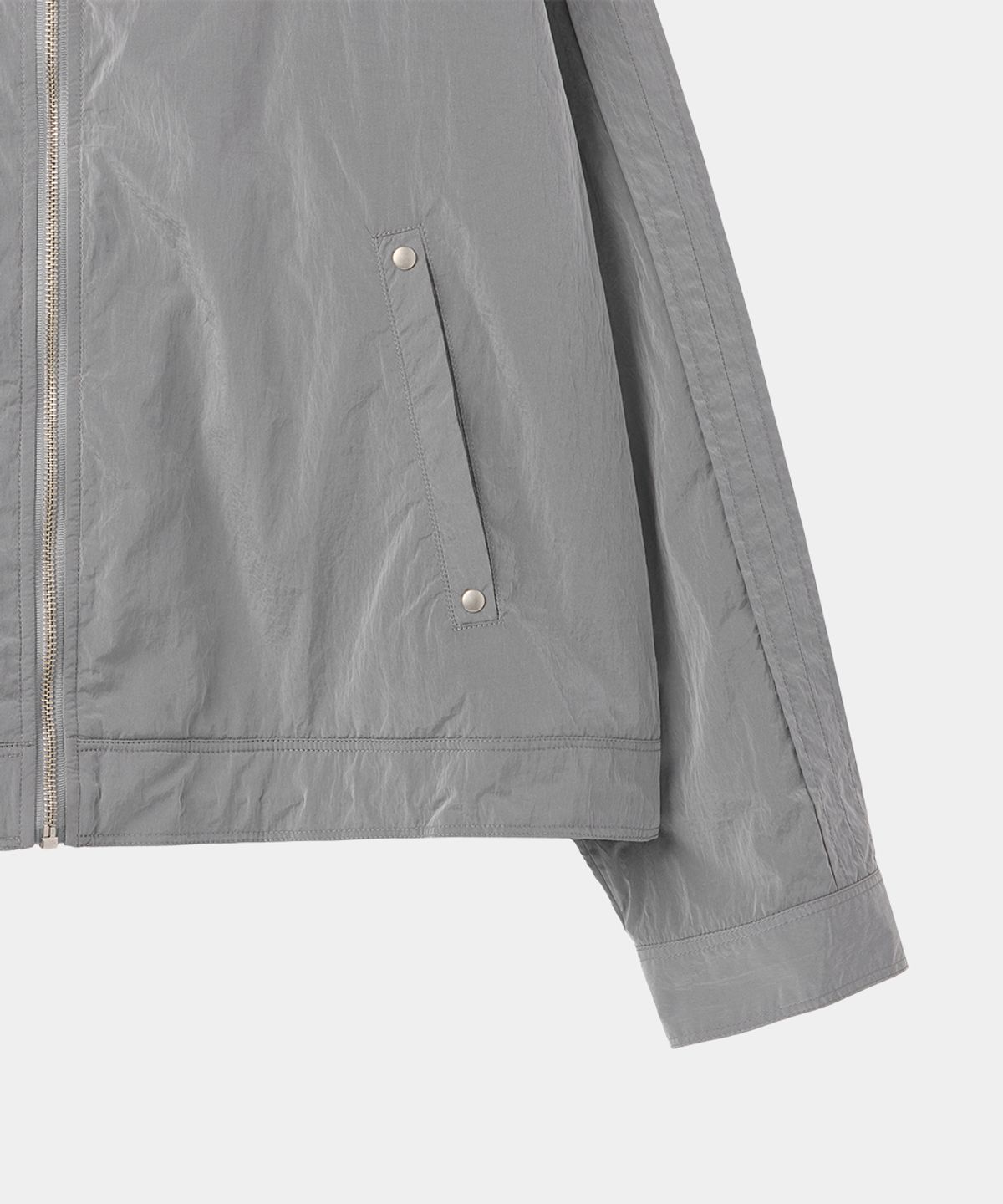 메종미네드(MAISON MINED) LIGHT-WEIGHT RIDER JACKET LIGHT GRAY