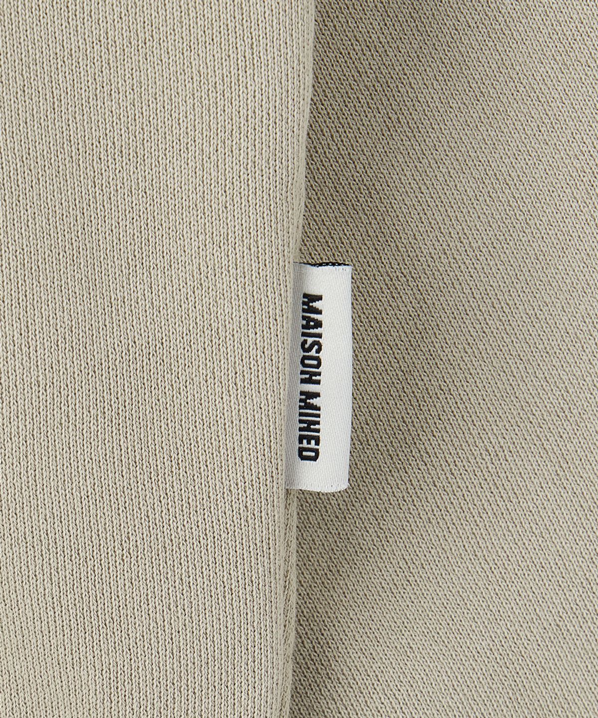메종미네드(MAISON MINED) WASHED CROP HOOD ZIP-UP BEIGE
