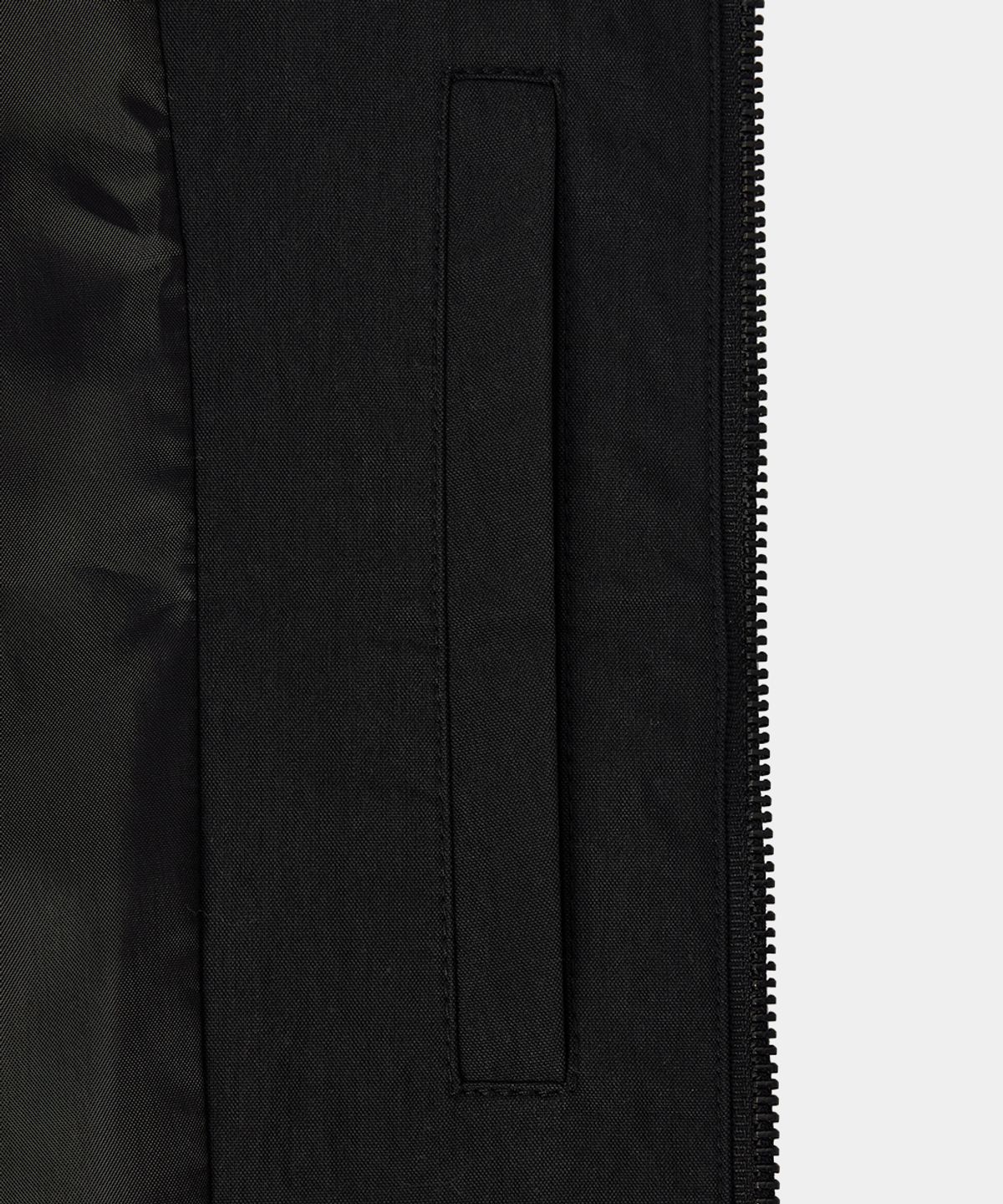 메종미네드(MAISON MINED) OVERLAYED POCKET BLOUSON BLACK