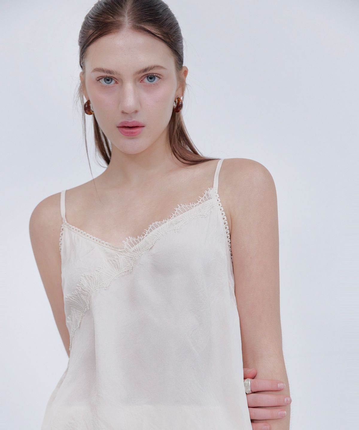 스르비(SELEVER) Lace Slip Cami Top_3 color