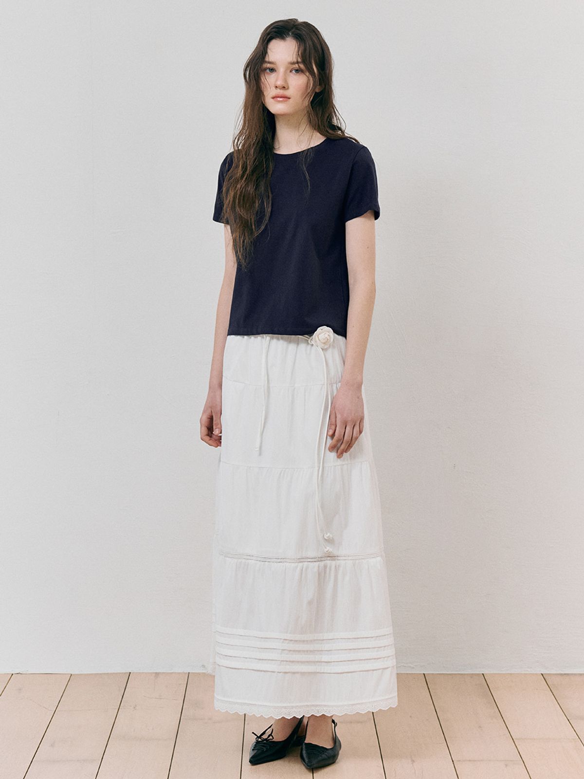 에트몽(ETMON) Round Neck T-Shirt, Navy