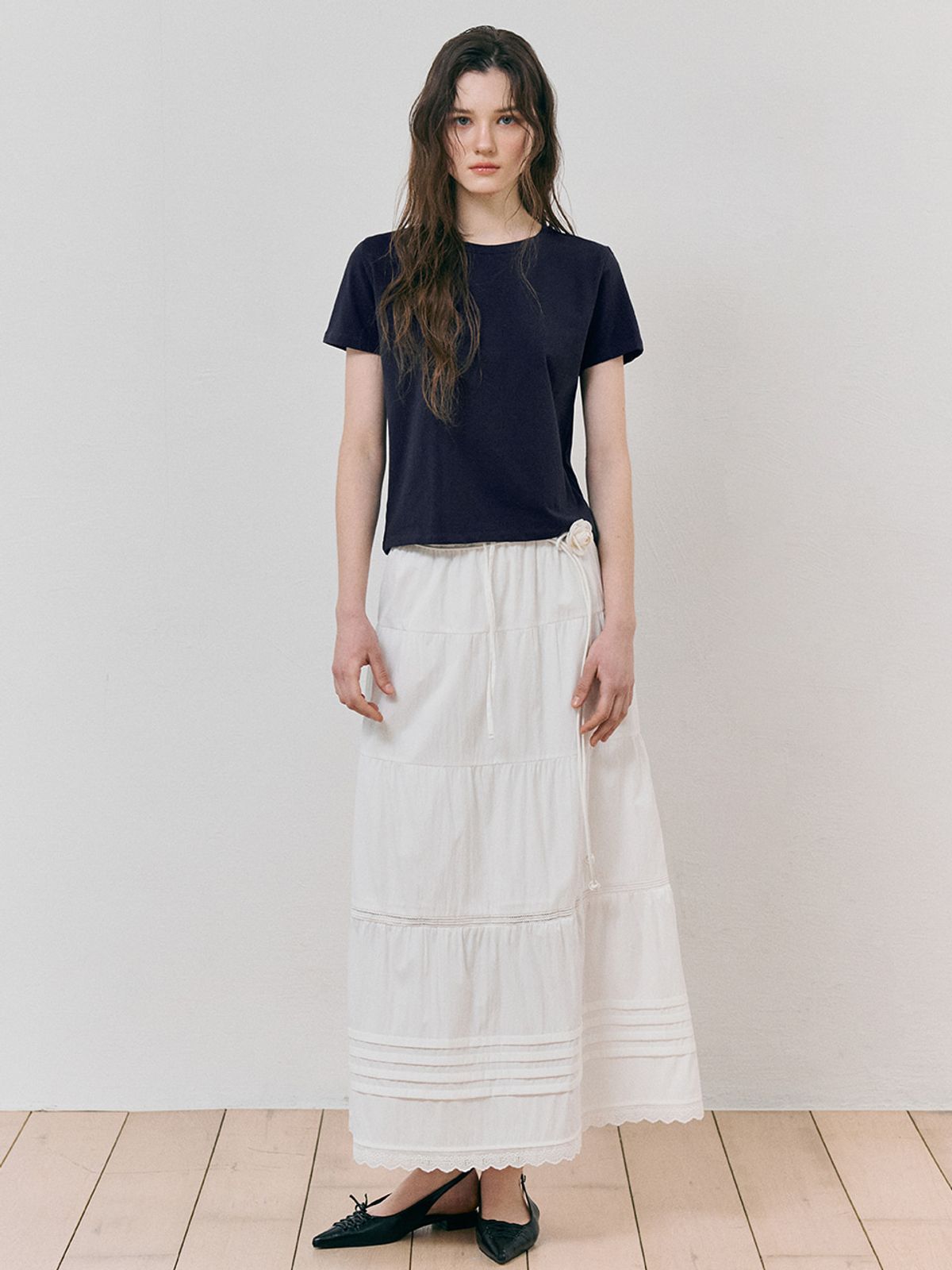 에트몽(ETMON) Round Neck T-Shirt, Navy