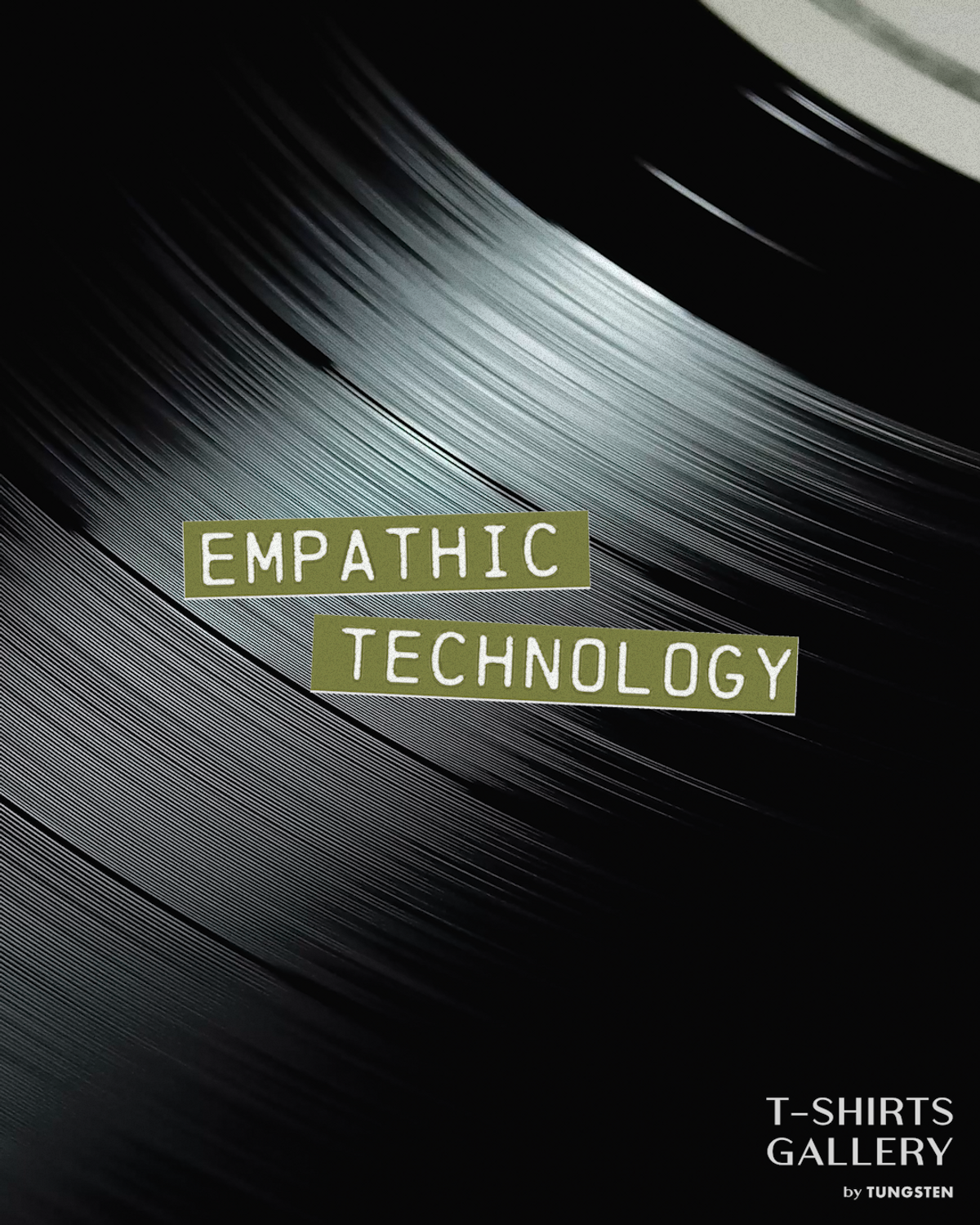 티셔츠 갤러리(TSHIRTS GALLERY) [17s FINE] Retro Empathic Technology 반팔 티셔츠 - LP Player