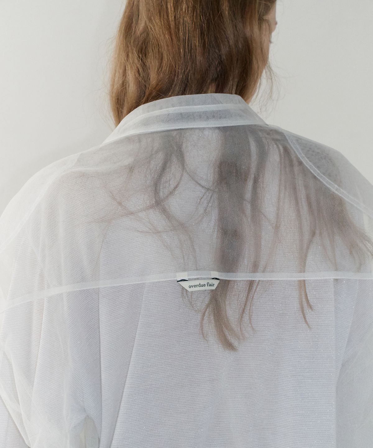 오버듀플레어(OVERDUEFLAIR) MESH OVERSIZED SHIRT_IVORY