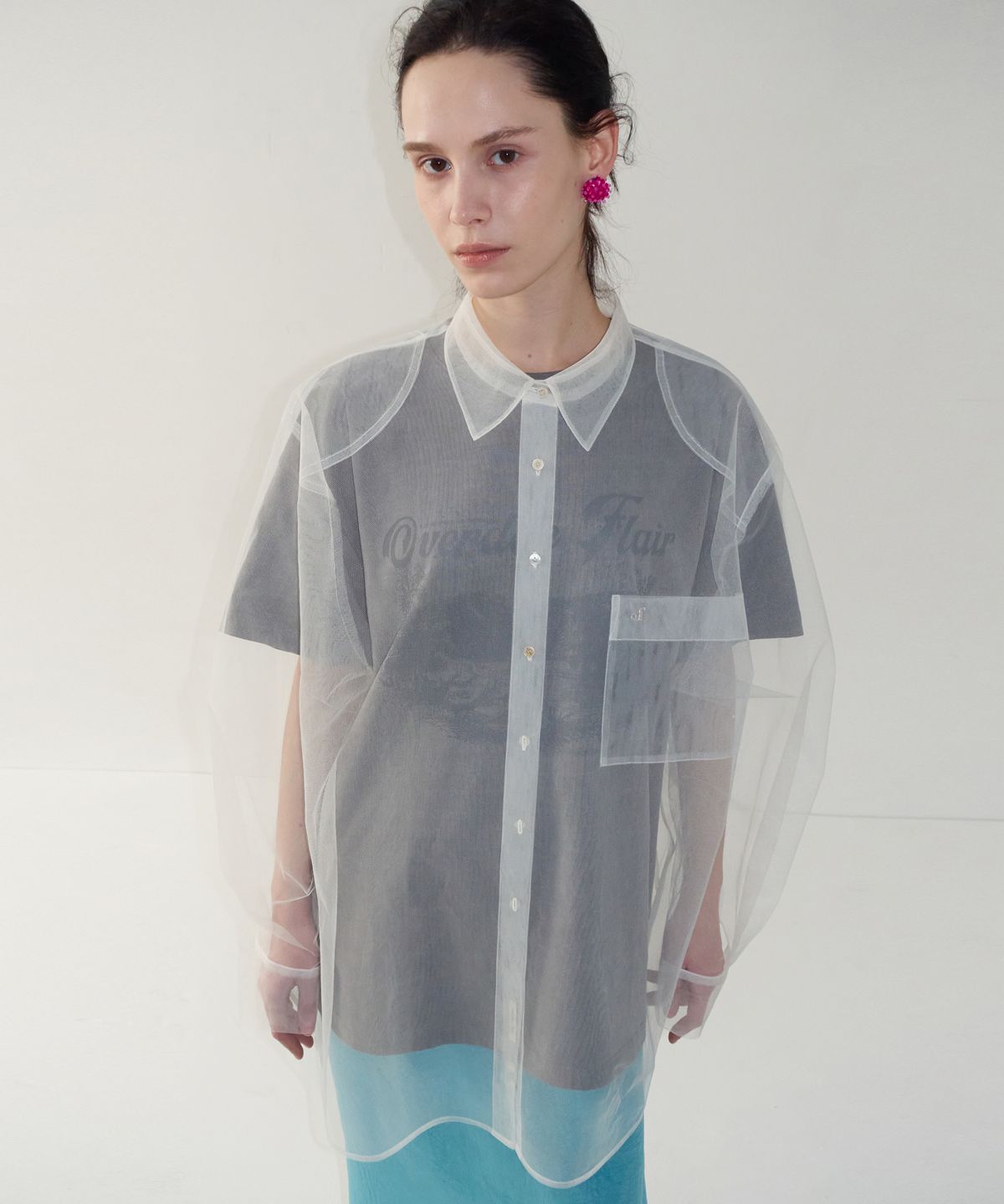 오버듀플레어(OVERDUEFLAIR) MESH OVERSIZED SHIRT_IVORY