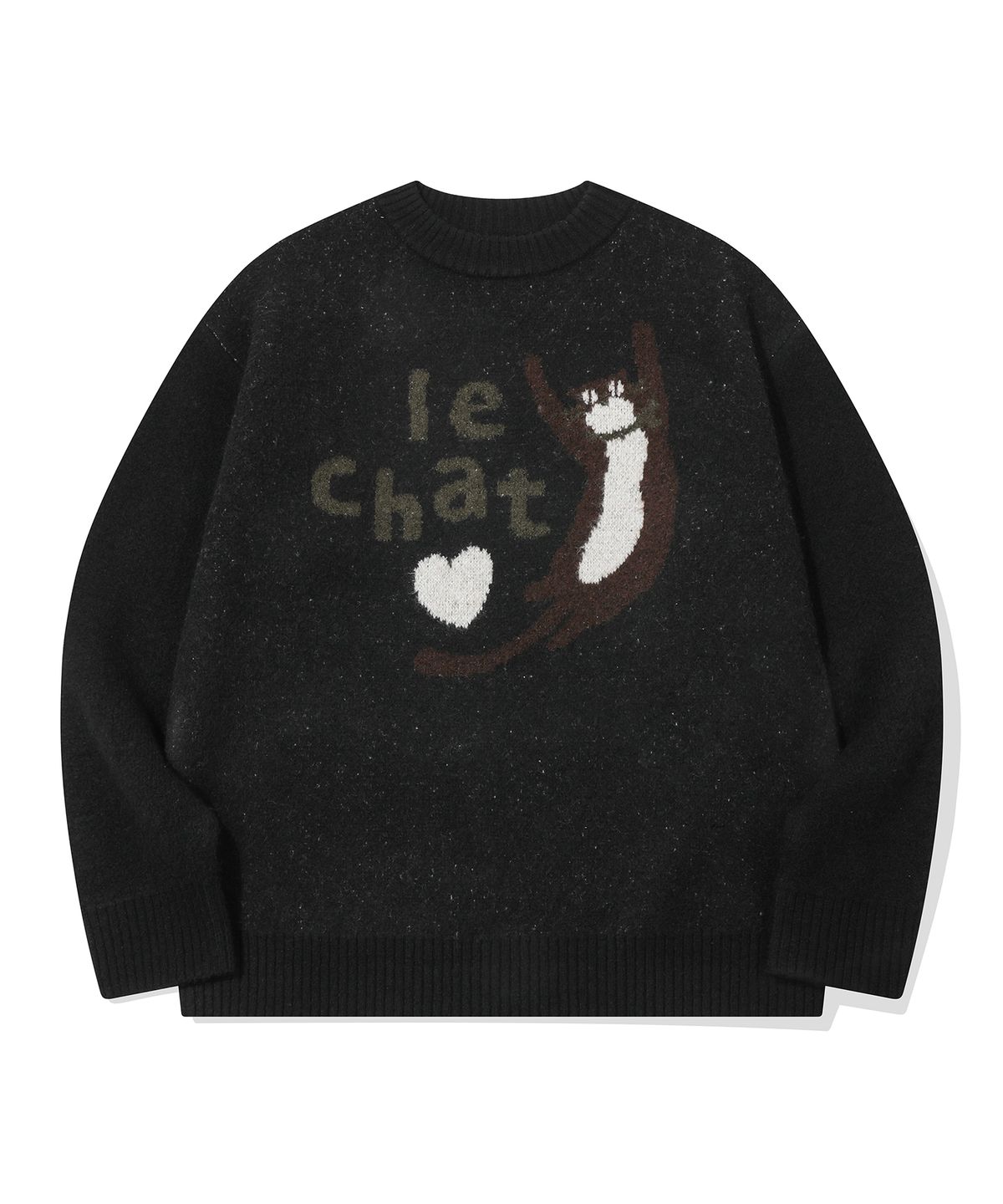 꼼파뇨(CPGN STUDIO) LE CHAT 풀오버 니트 블랙