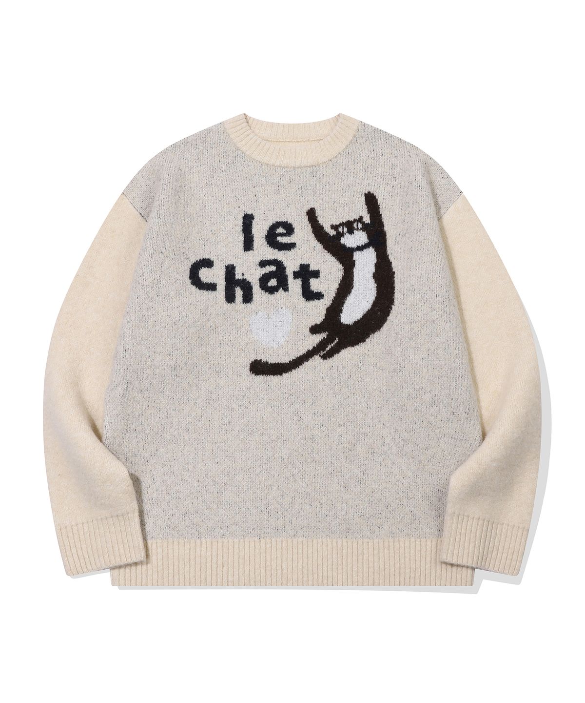 꼼파뇨(CPGN STUDIO) LE CHAT 풀오버 니트 크림