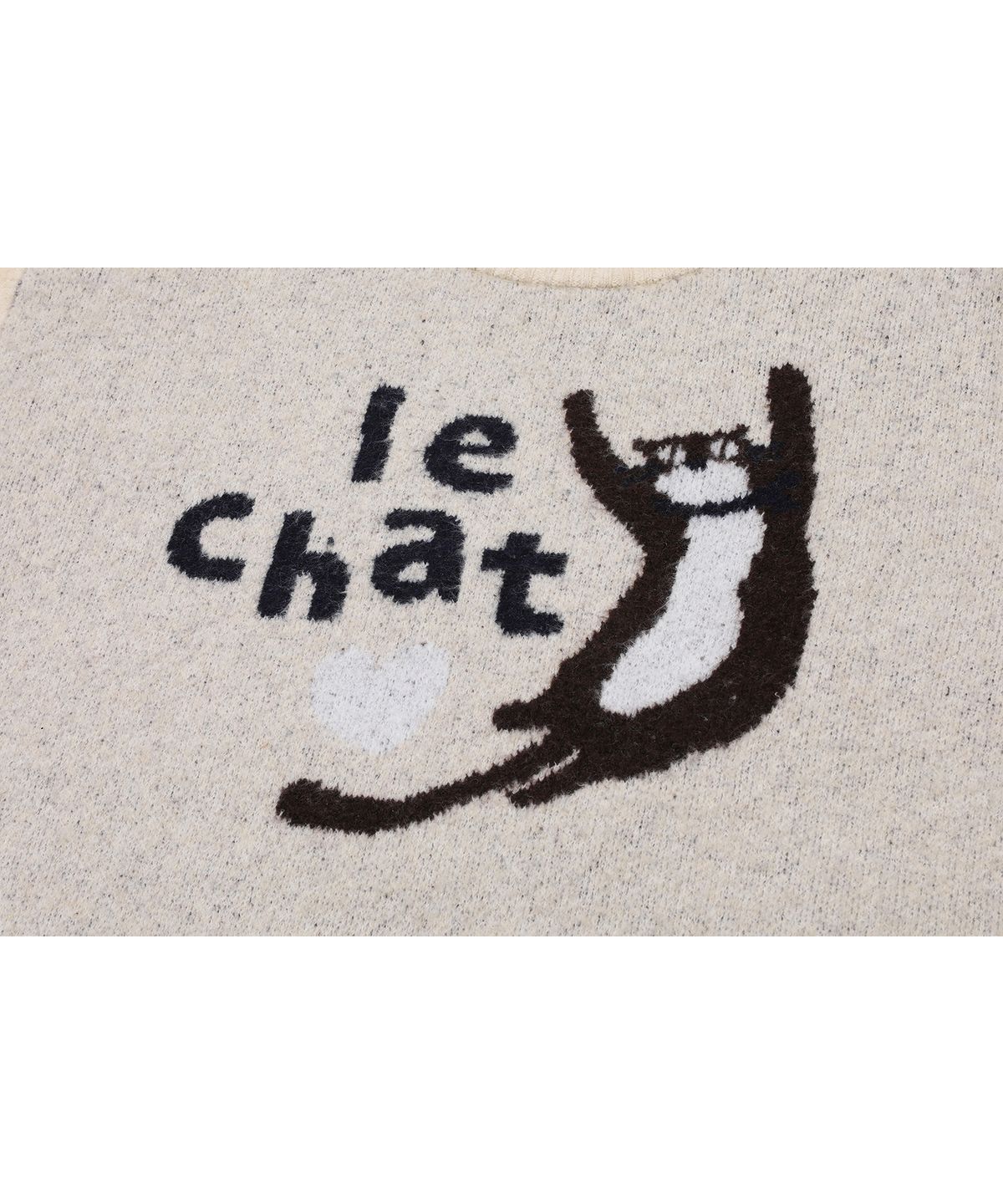 꼼파뇨(CPGN STUDIO) LE CHAT 풀오버 니트 크림