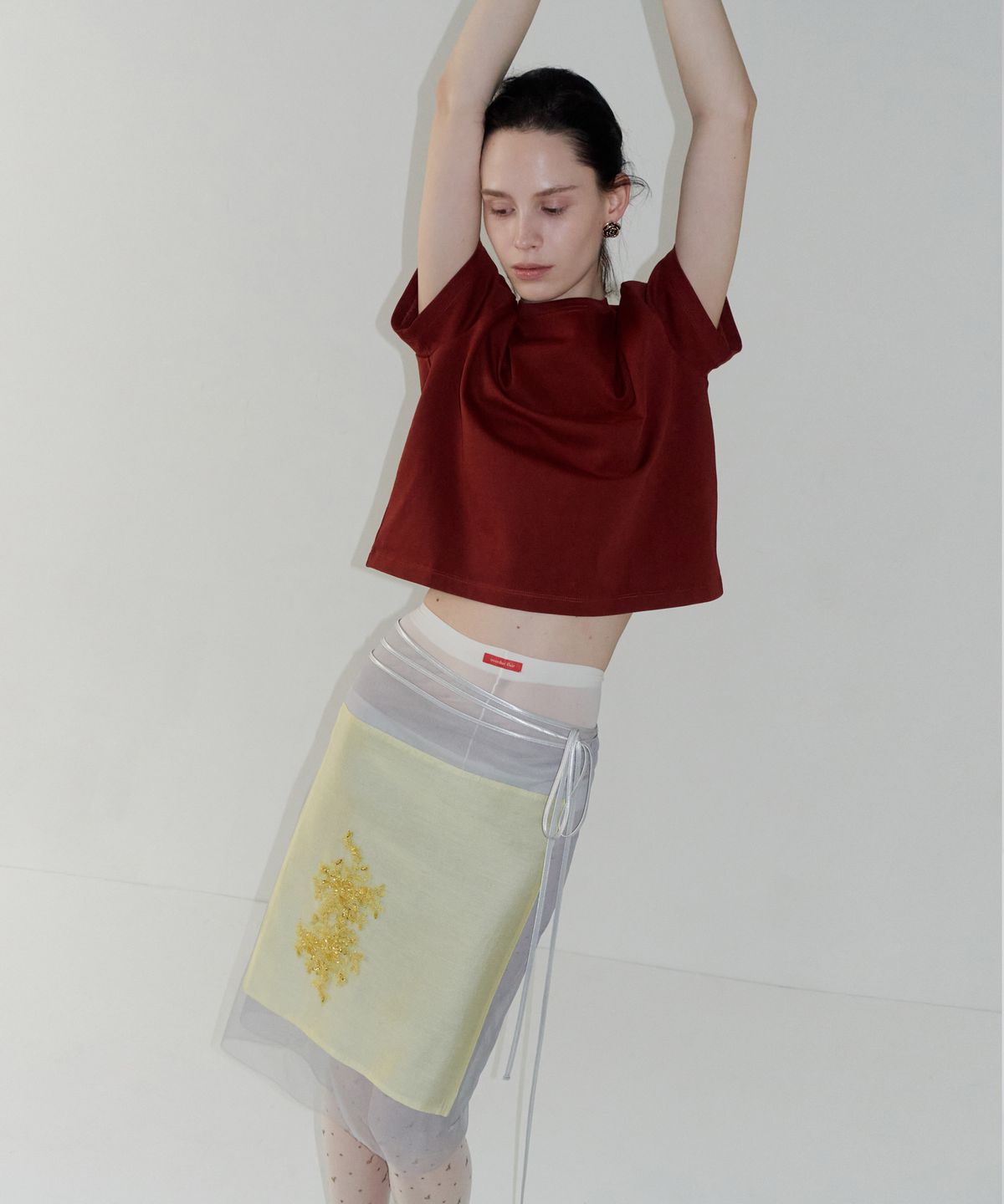 오버듀플레어(OVERDUEFLAIR) OF CLASSIC T-SHIRT_CHERRY BROWN