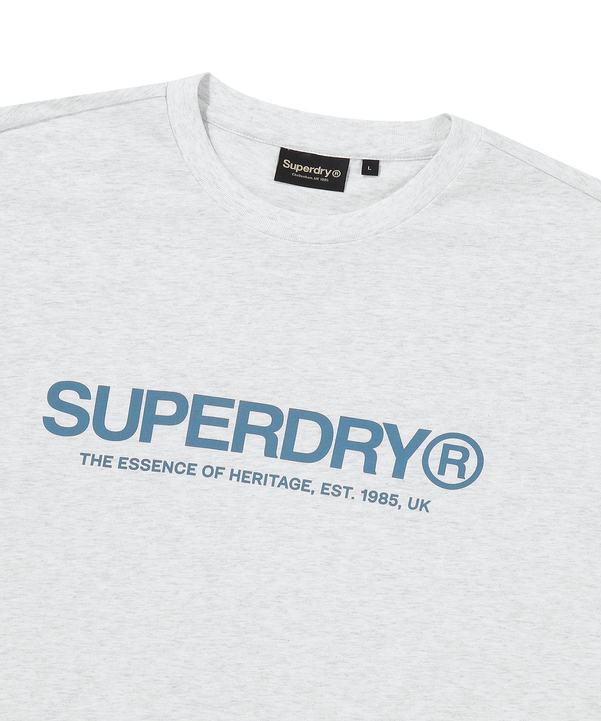 슈퍼드라이(SUPERDRY) 코어 로고 티셔츠 라이트그레이 SDUISCQ65LGR