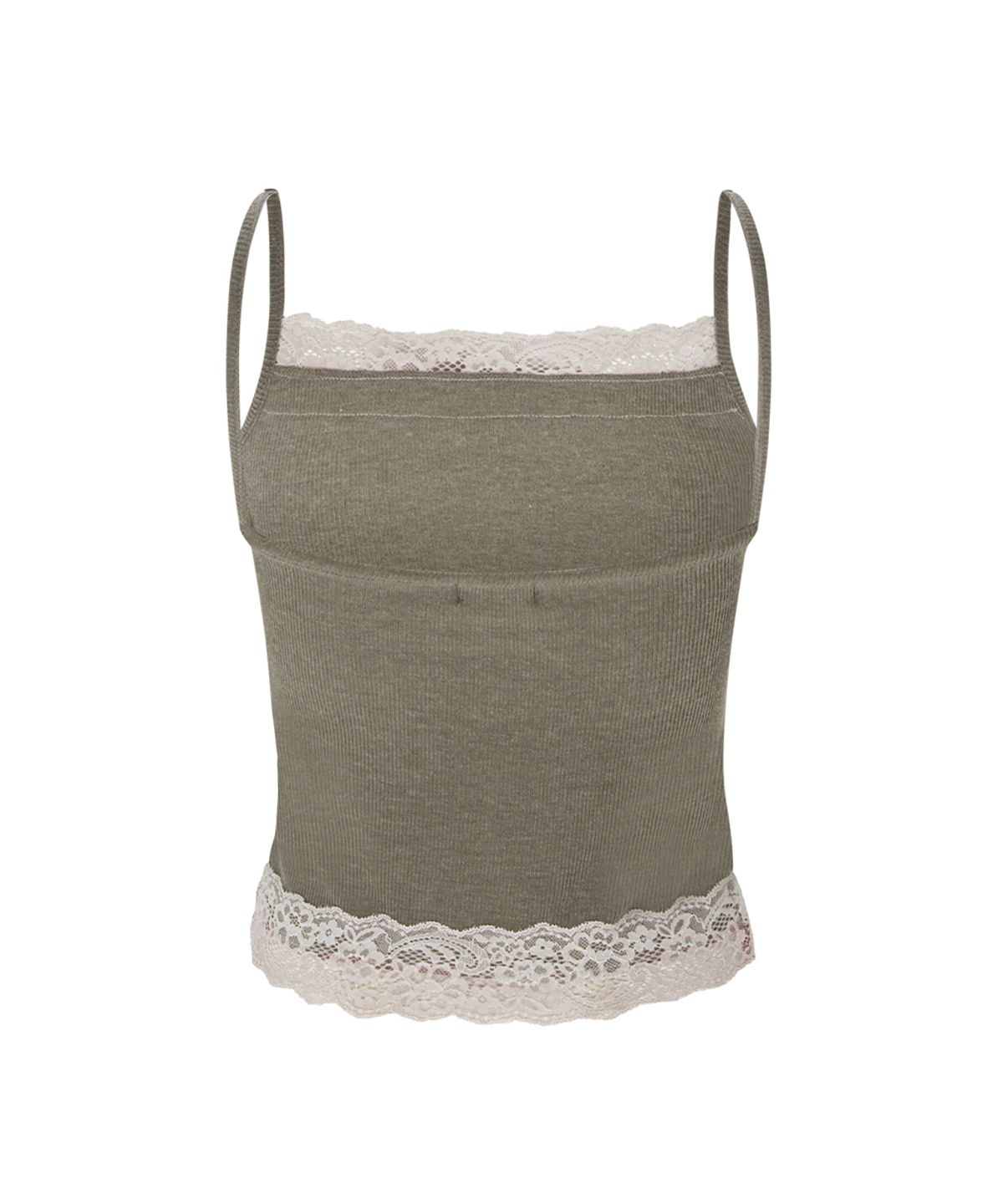 플리즈노팔로우(PLEASENOFOLLOW) Alice Lace Sleeveless Top (Mocha Brown)