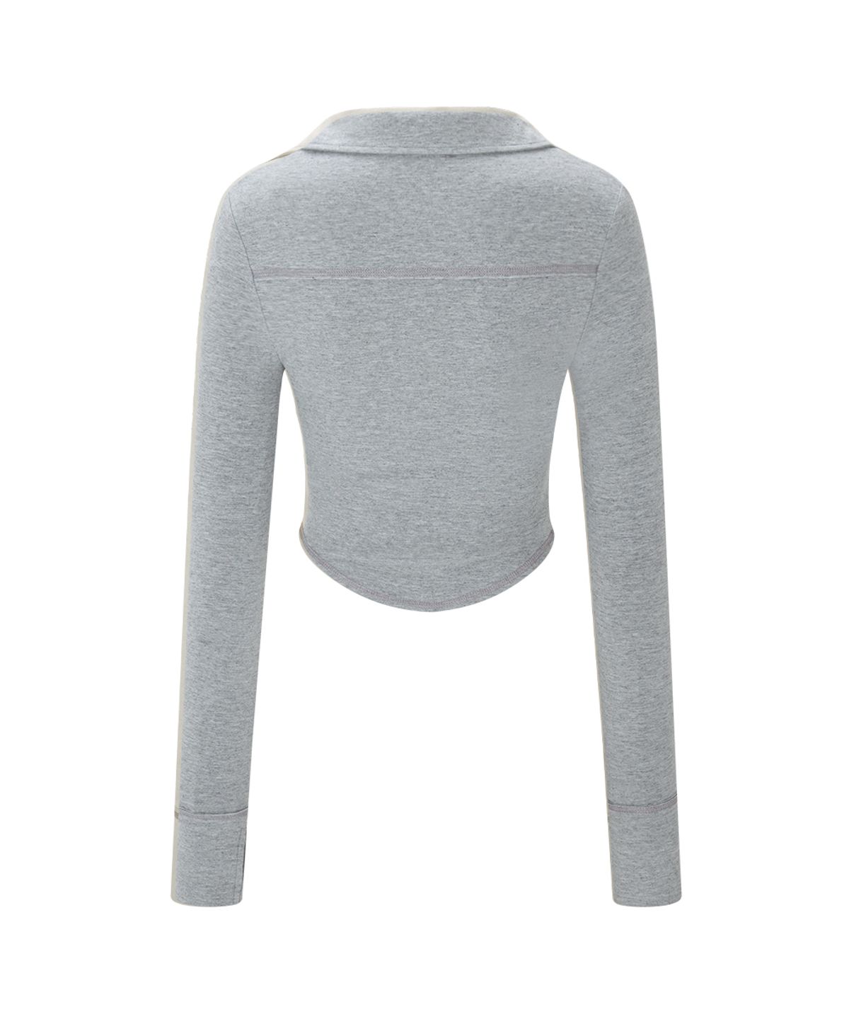 플리즈노팔로우(PLEASENOFOLLOW) Mamie Snap Button Slim Shirts (Melange Grey)