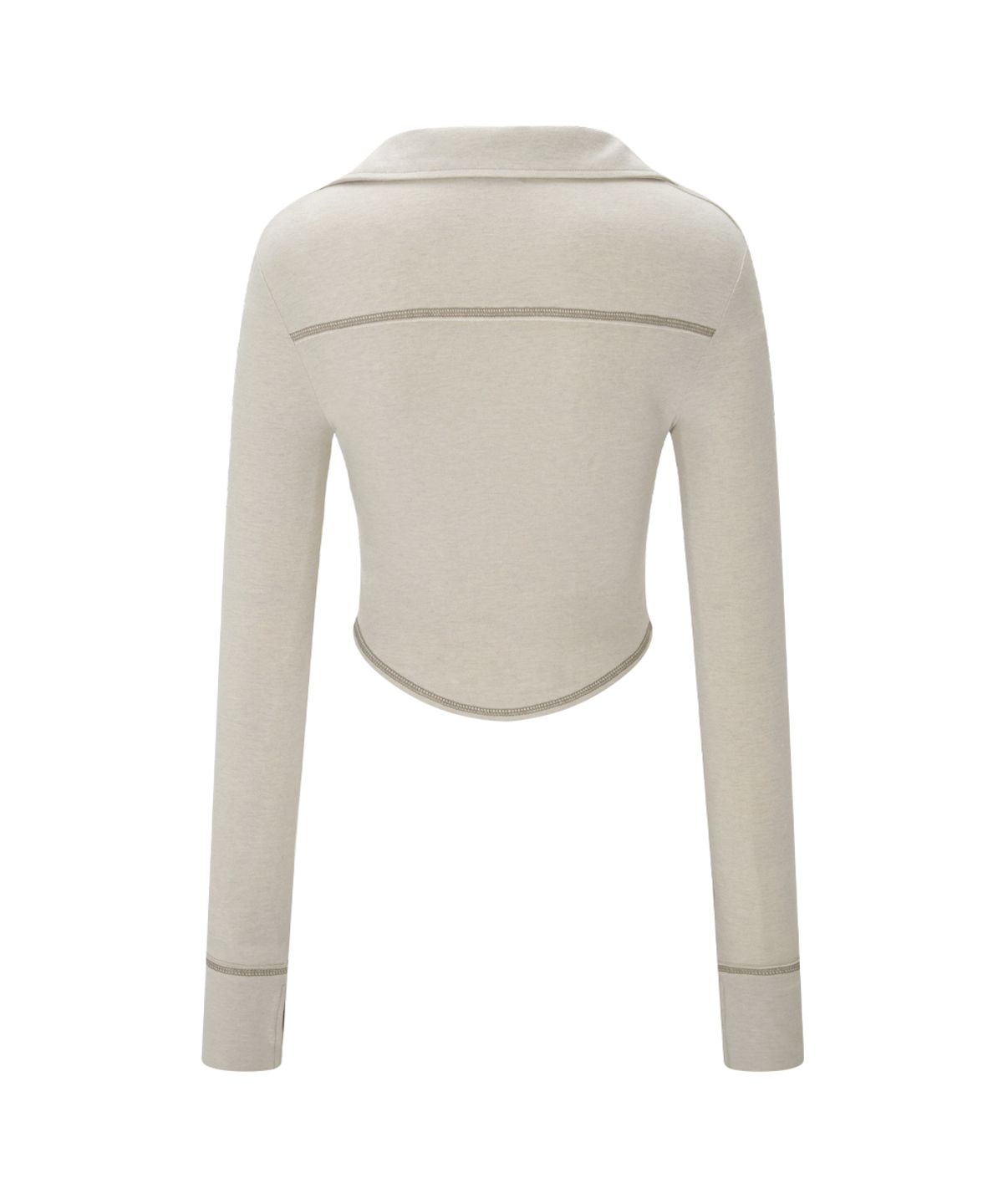 플리즈노팔로우(PLEASENOFOLLOW) Mamie Snap Button Slim Shirts (Sand)