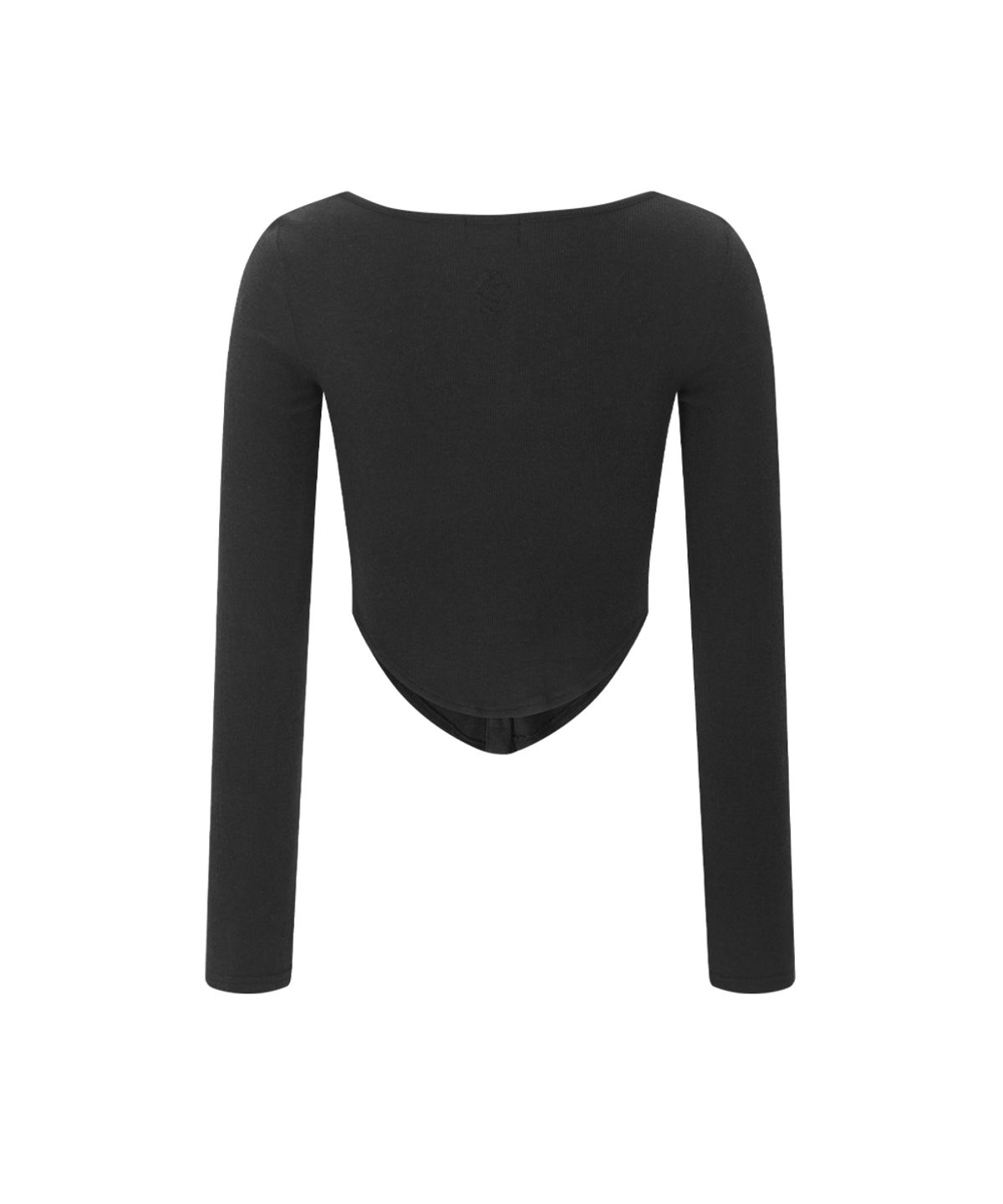 플리즈노팔로우(PLEASENOFOLLOW) Kaya Button Shirring Long Sleeve Top (Black)
