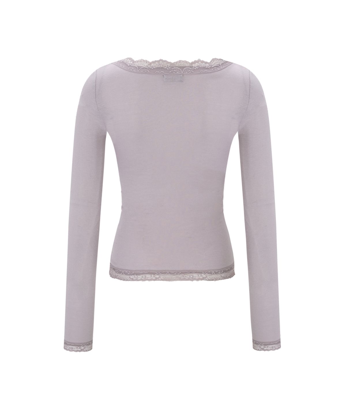 플리즈노팔로우(PLEASENOFOLLOW) Kane Lace Long Sleeve Top (Pale Violet)