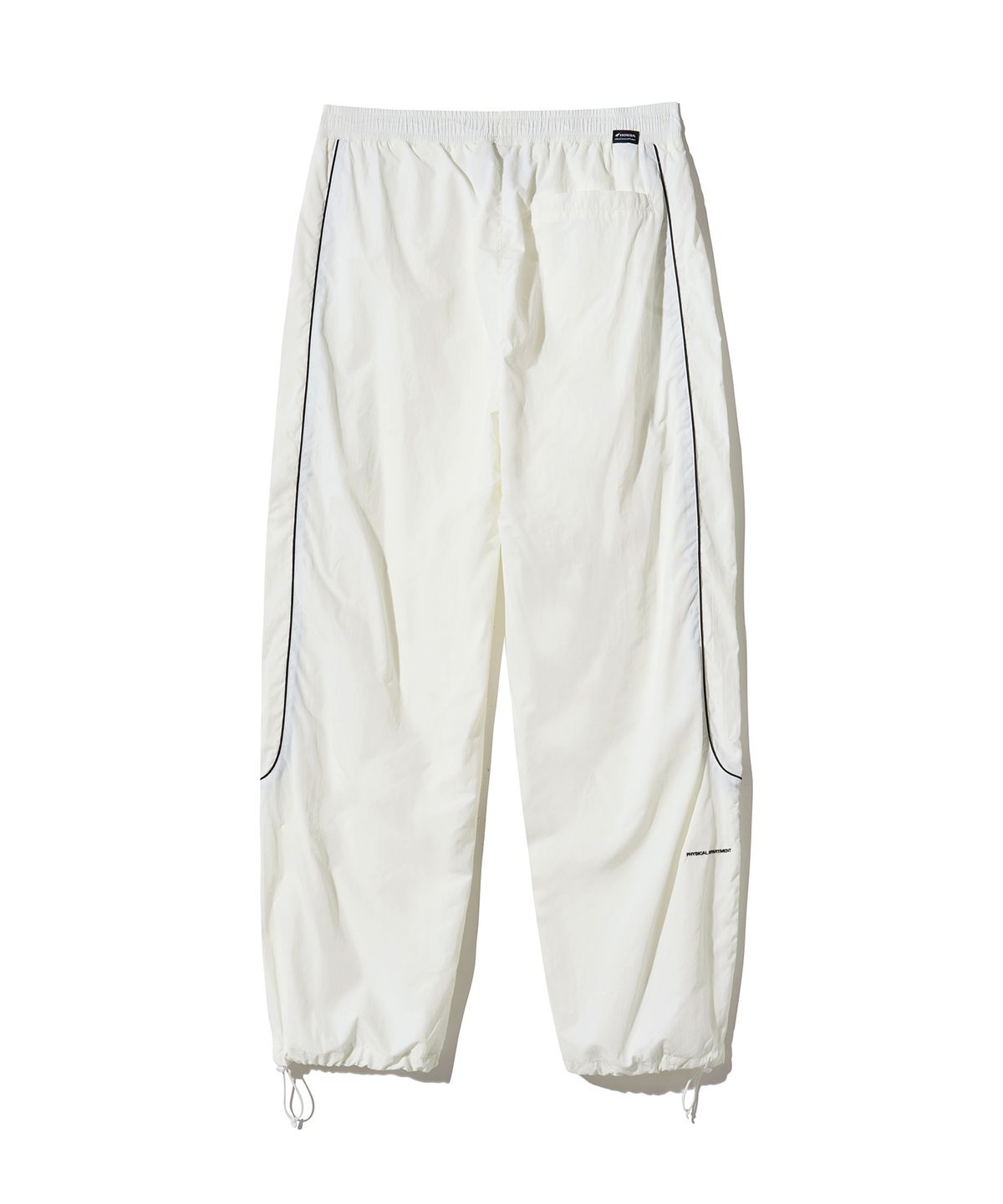 핍스 모터사이클(PHYPS MOTORCYCLE) Basic Logo nylon Track Pants Ivory