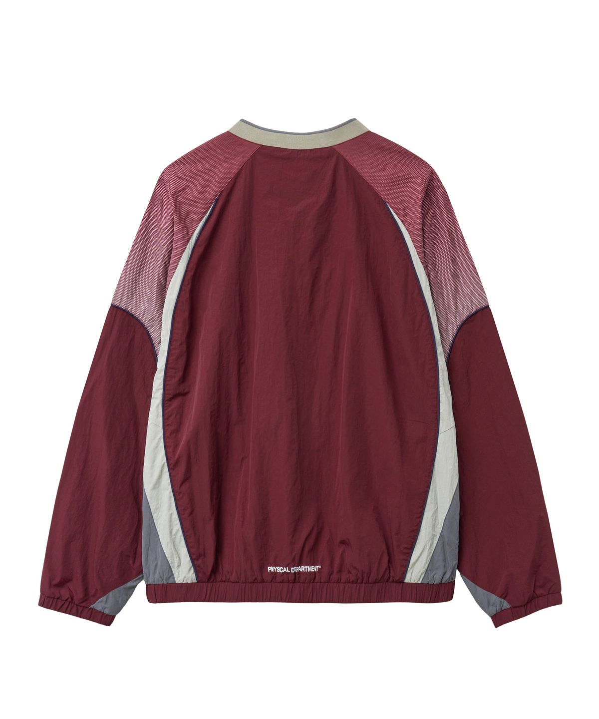 핍스 모터사이클(PHYPS MOTORCYCLE) Vintage Logo Speed Track nylon Long Sleeve Burgundy