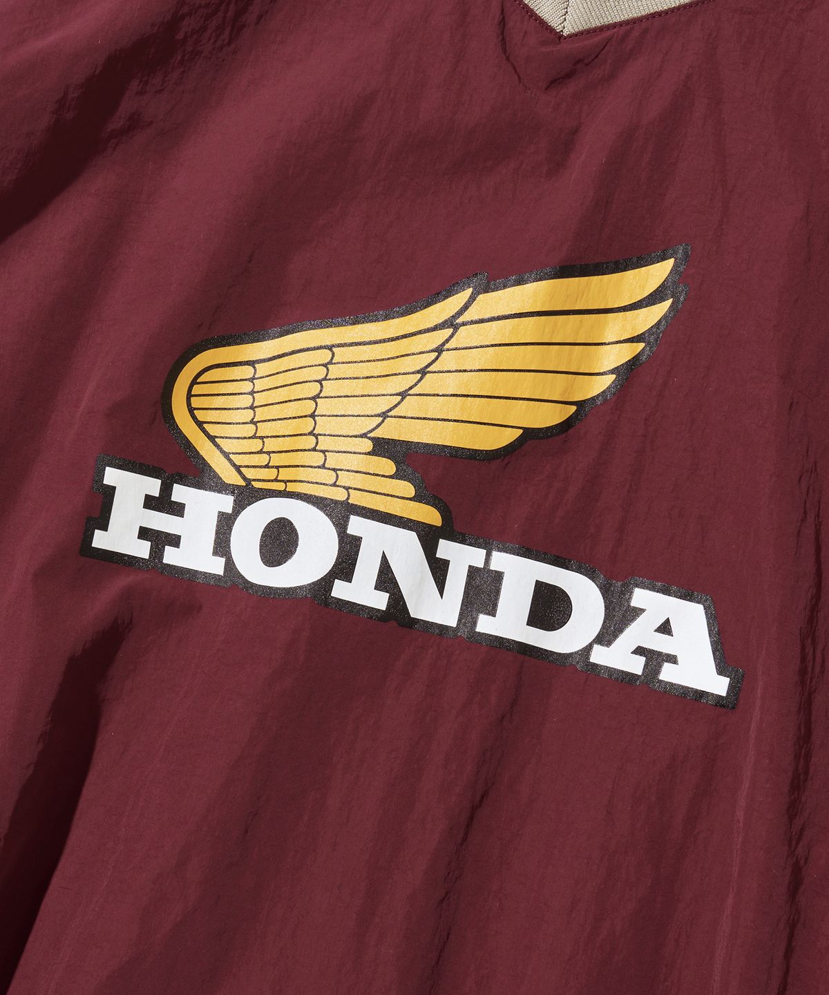 핍스 모터사이클(PHYPS MOTORCYCLE) Vintage Logo Speed Track nylon Long Sleeve Burgundy