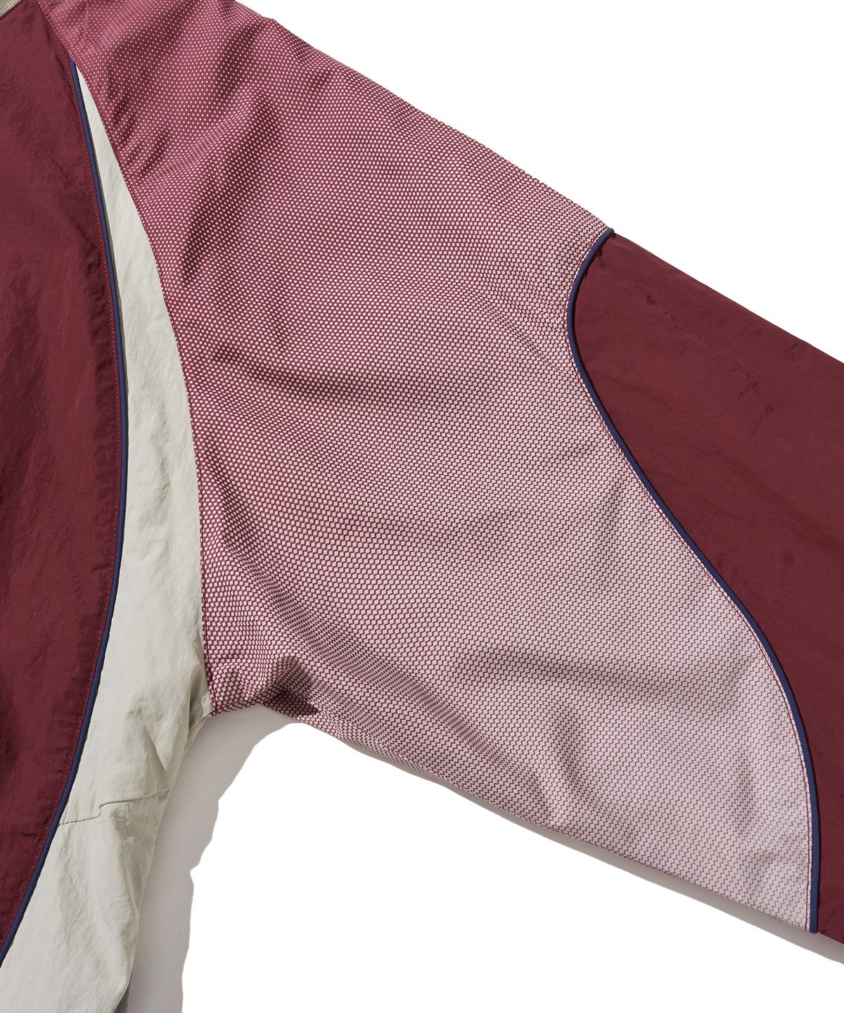 핍스 모터사이클(PHYPS MOTORCYCLE) Vintage Logo Speed Track nylon Long Sleeve Burgundy