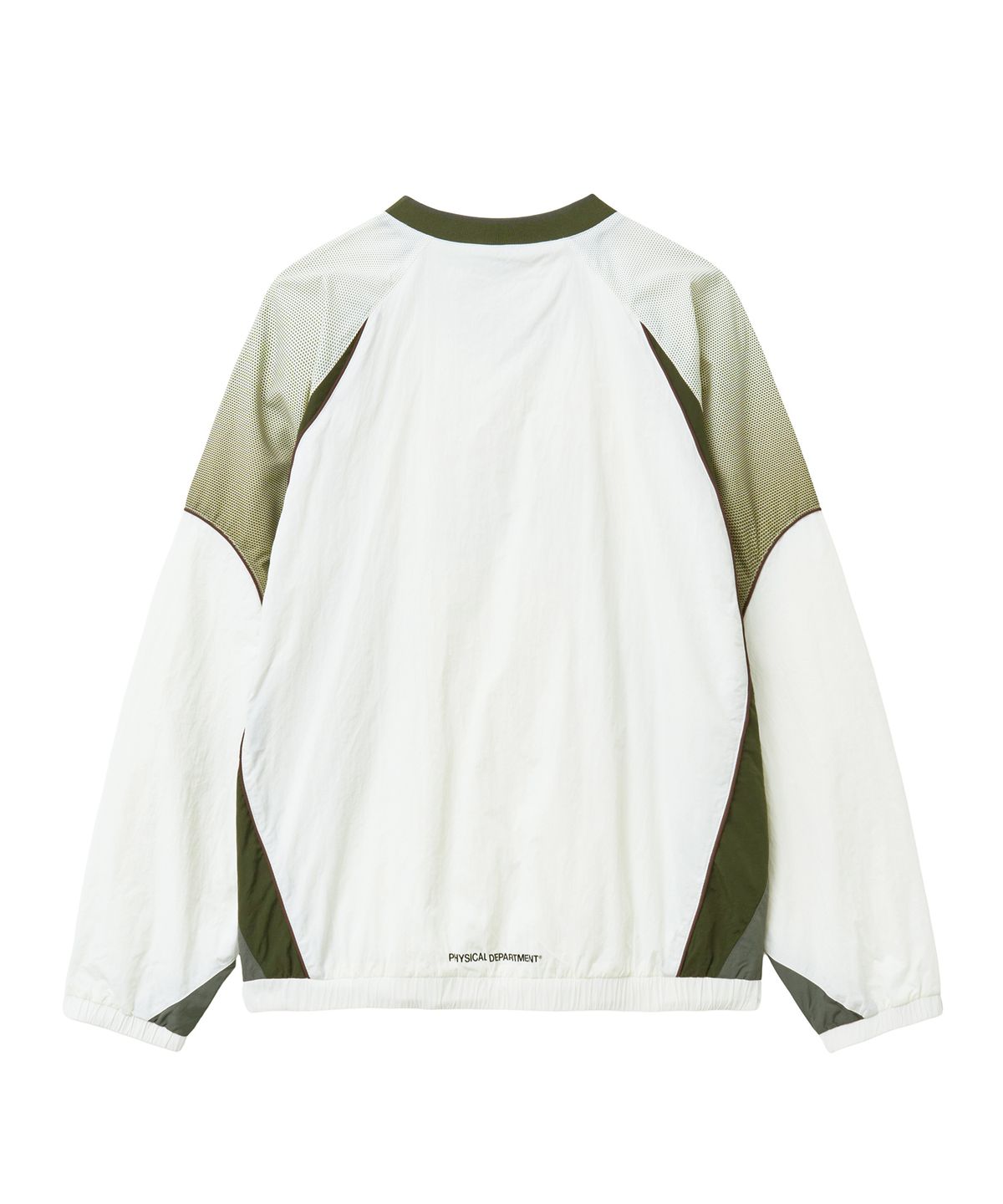 핍스 모터사이클(PHYPS MOTORCYCLE) Vintage Logo Speed Track nylon Long Sleeve Ivory