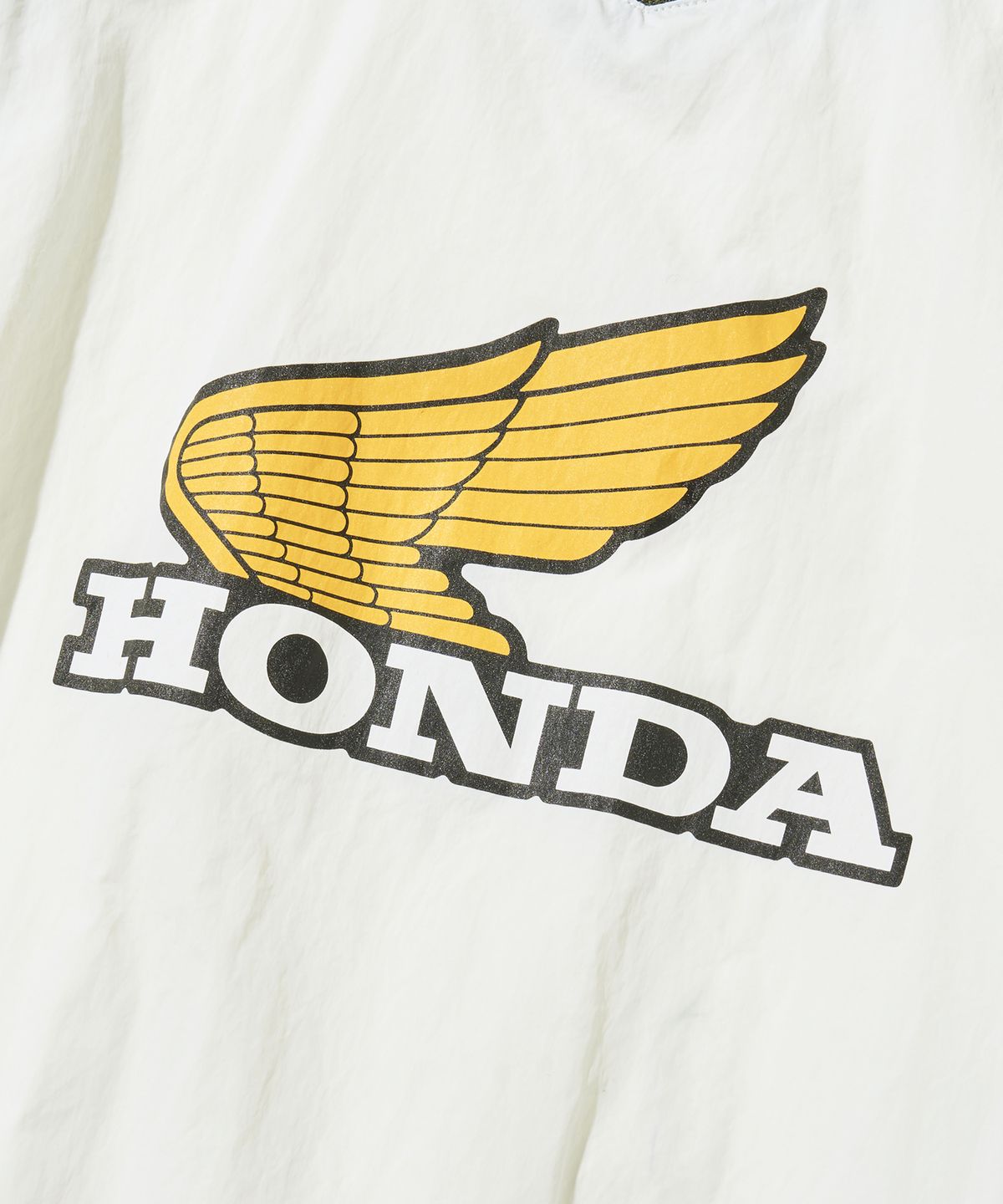 핍스 모터사이클(PHYPS MOTORCYCLE) Vintage Logo Speed Track nylon Long Sleeve Ivory