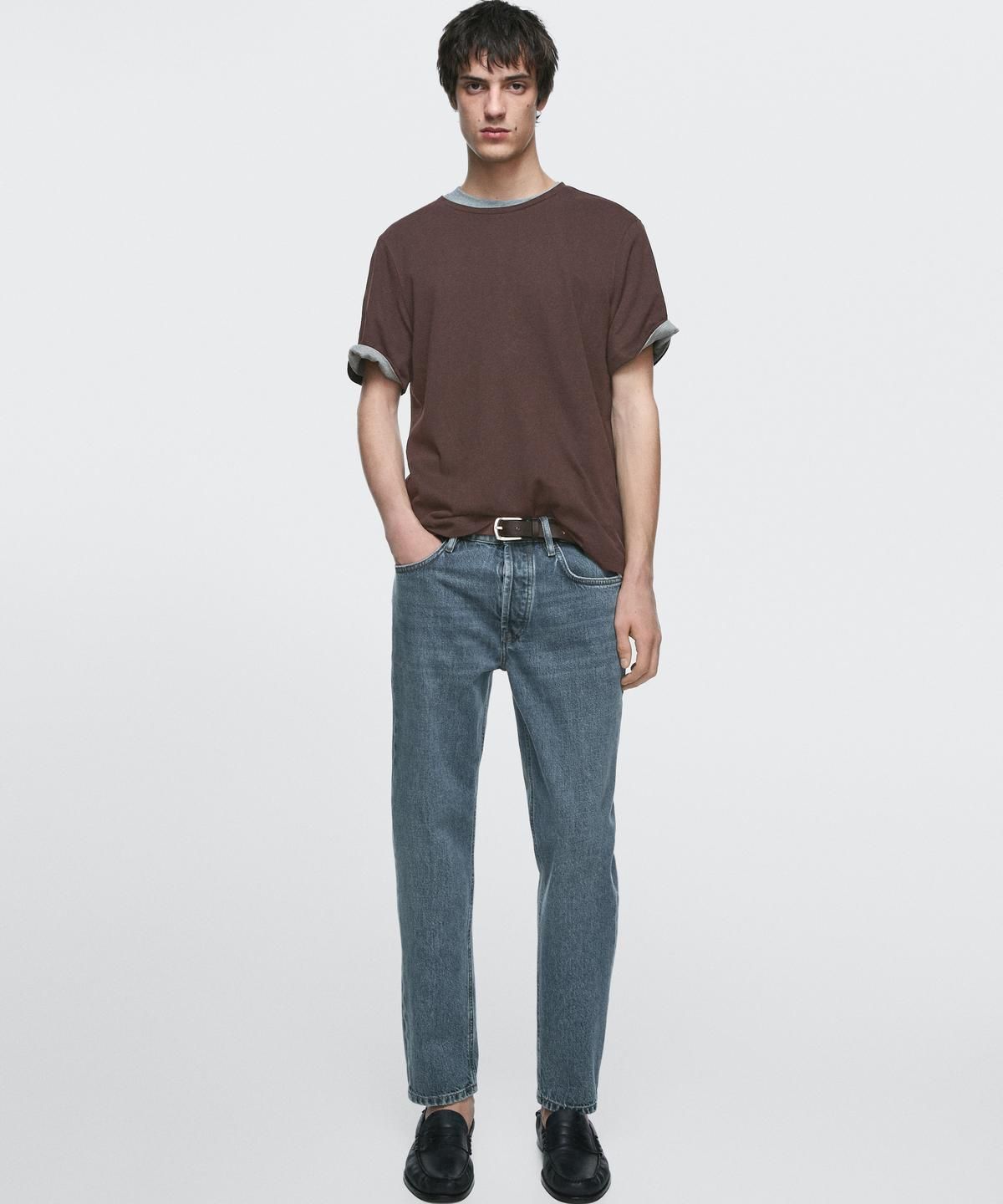마시모두띠(MASSIMO DUTTI) 슬림 크롭핏 진