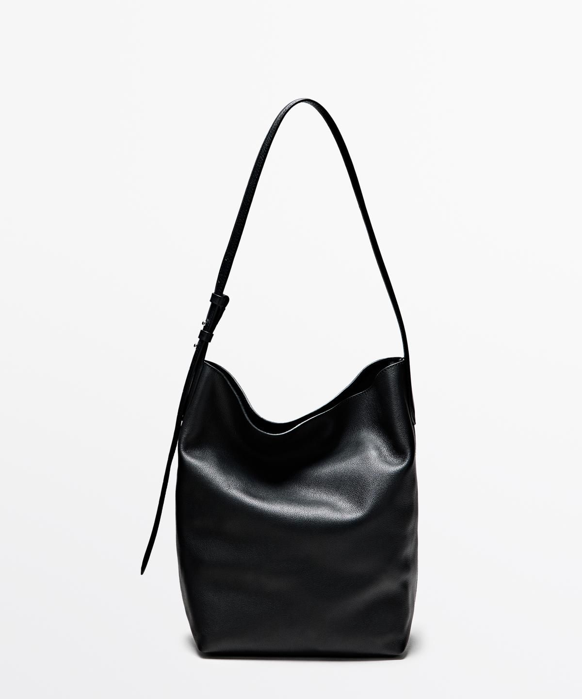 마시모두띠(MASSIMO DUTTI) 나파 가죽 버킷 백