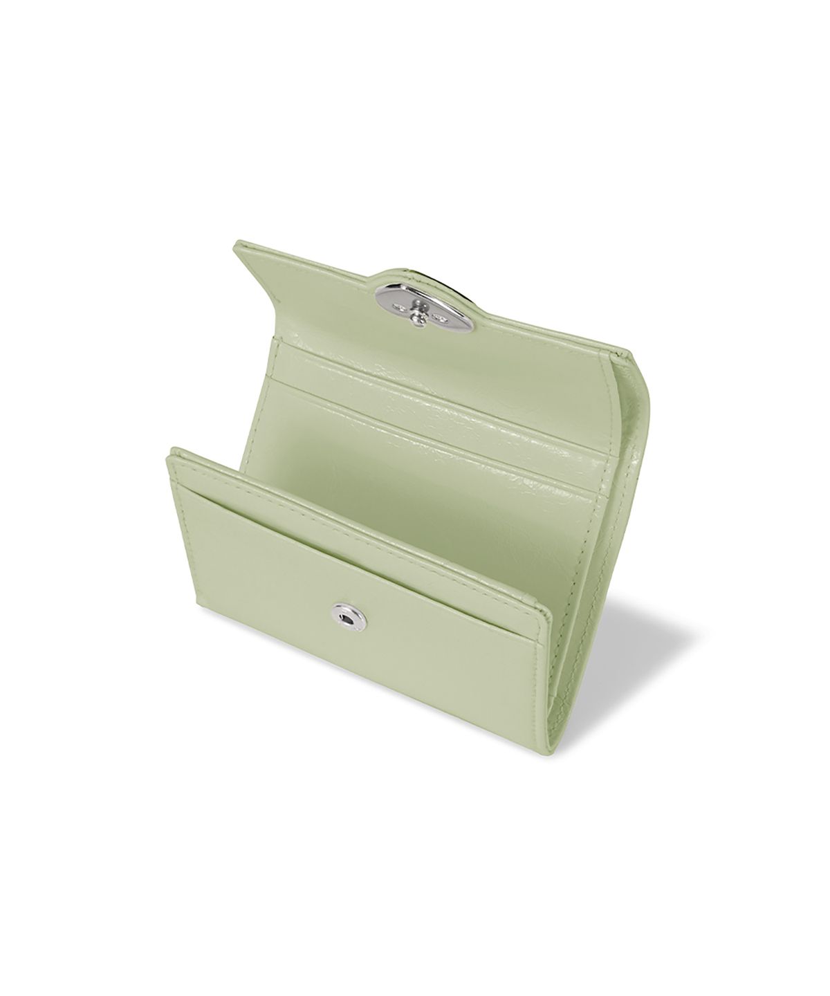 페넥(FENNEC) HEARTY FLAP WALLET - PISTACHIO