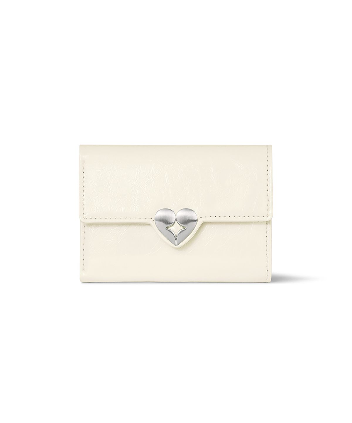 페넥(FENNEC) HEARTY FLAP WALLET - VANILLA