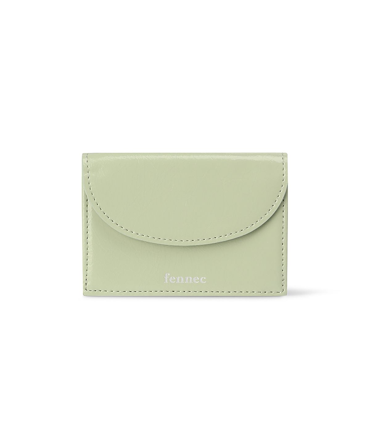 페넥(FENNEC) CRINKLE HALFMOON MINI WALLET - PISTACHIO