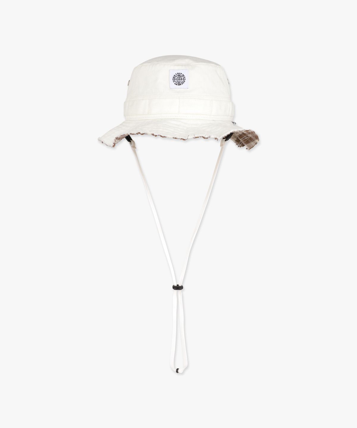 엘엠씨(LMC) RAW EDGE CHECK BOONIE HAT ivory