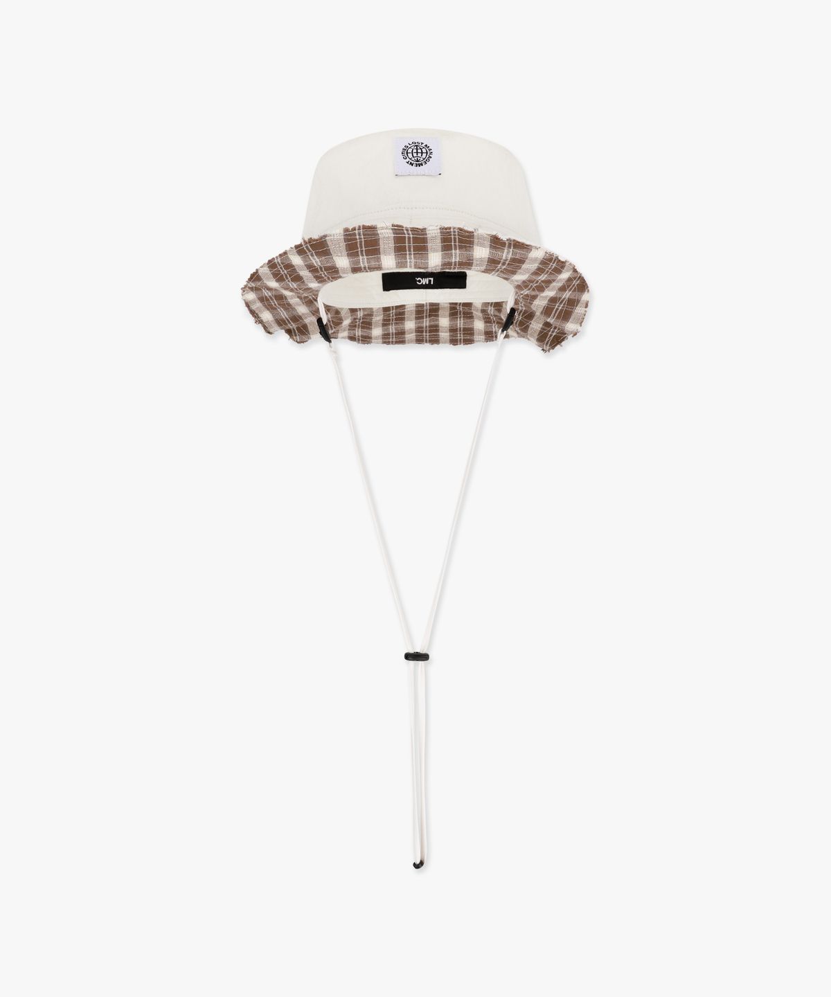 엘엠씨(LMC) RAW EDGE CHECK BOONIE HAT ivory