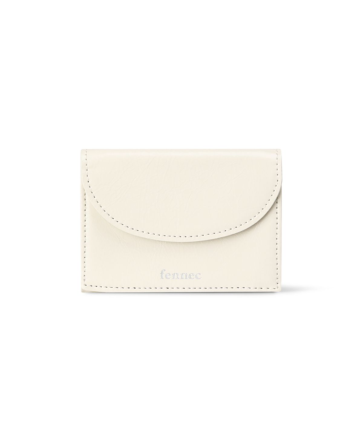 페넥(FENNEC) CRINKLE HALFMOON MINI WALLET - VANILLA