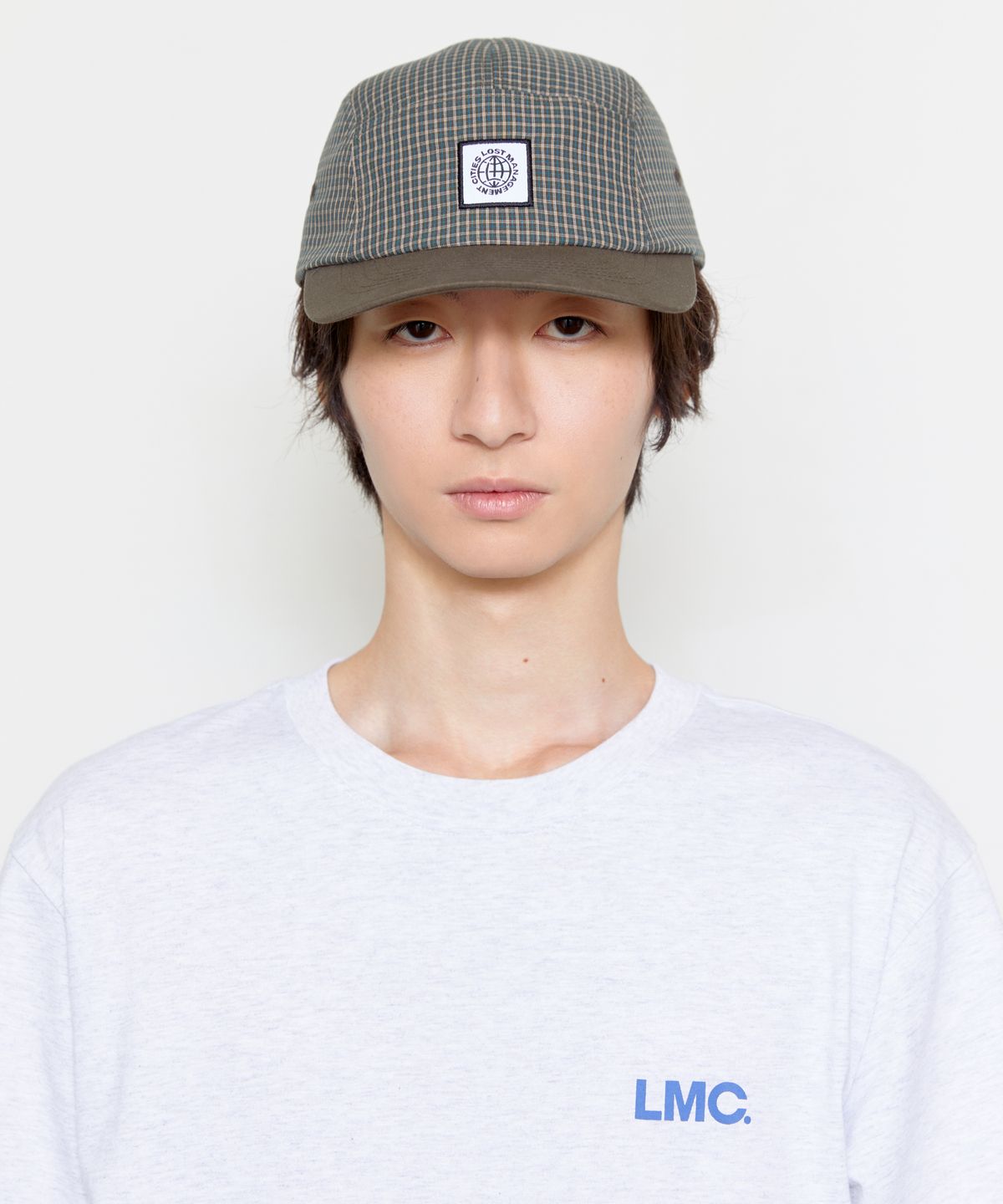 엘엠씨(LMC) GLOBE LABEL POINT CAMP CAP brown