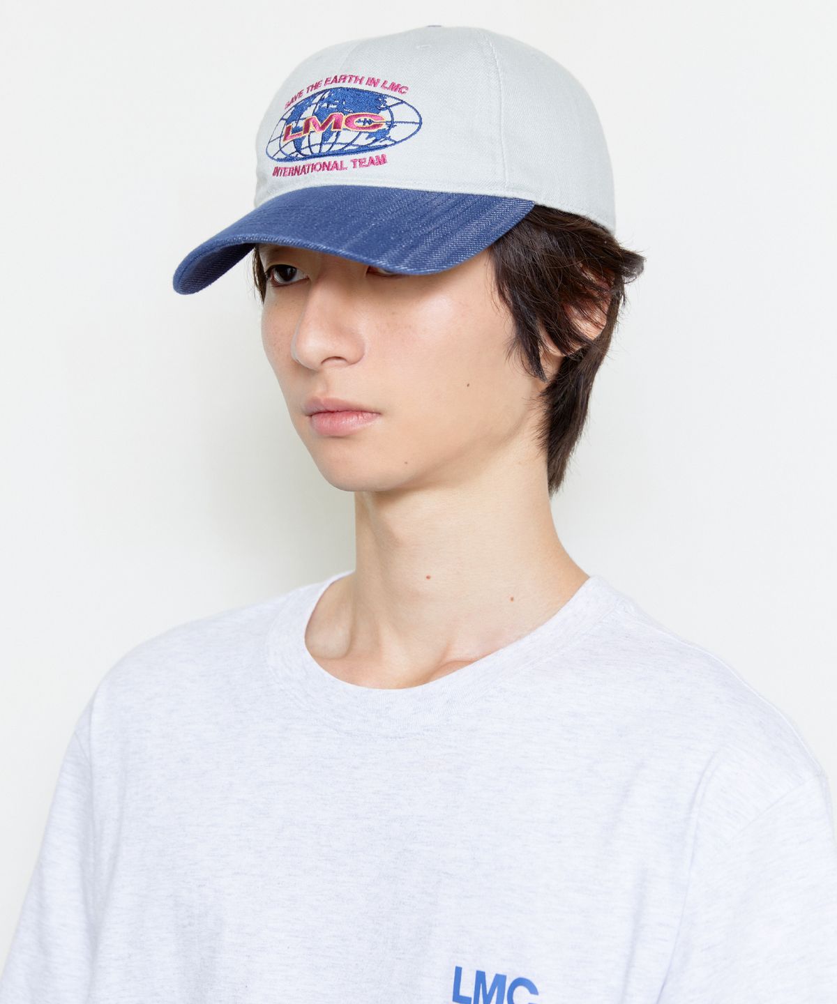 엘엠씨(LMC) EARTH LOGO VINTAGE DENIM CAP black
