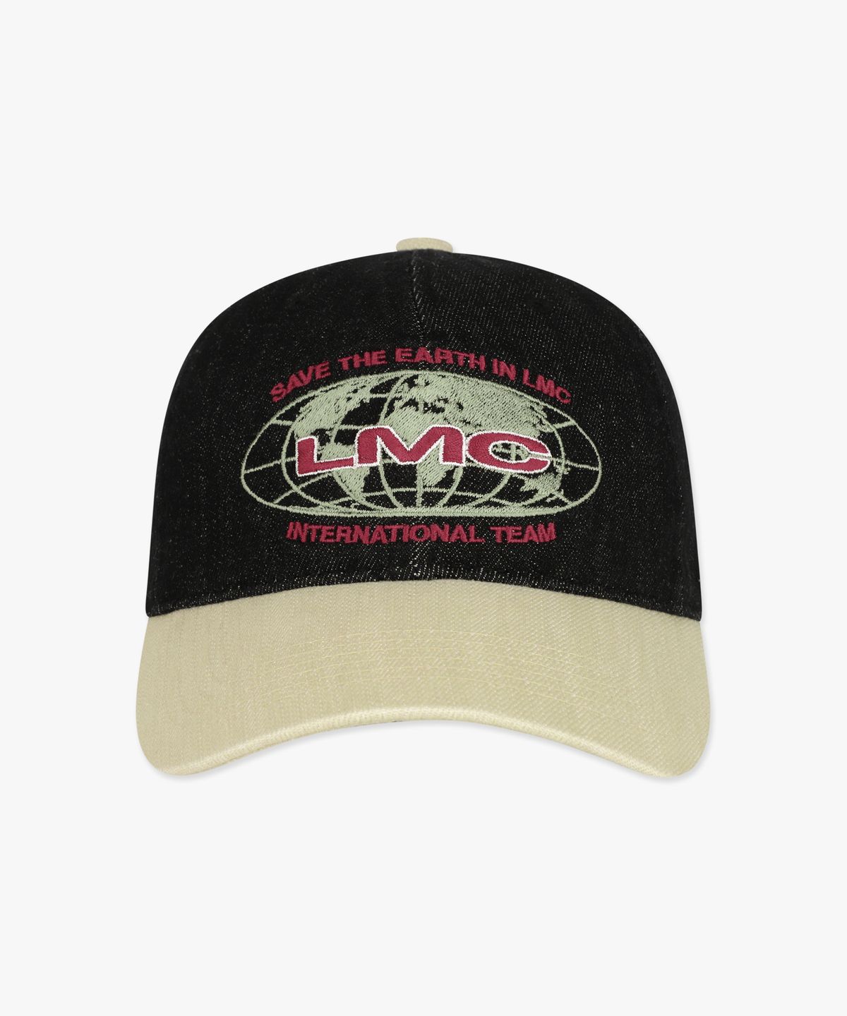 엘엠씨(LMC) EARTH LOGO VINTAGE DENIM CAP black