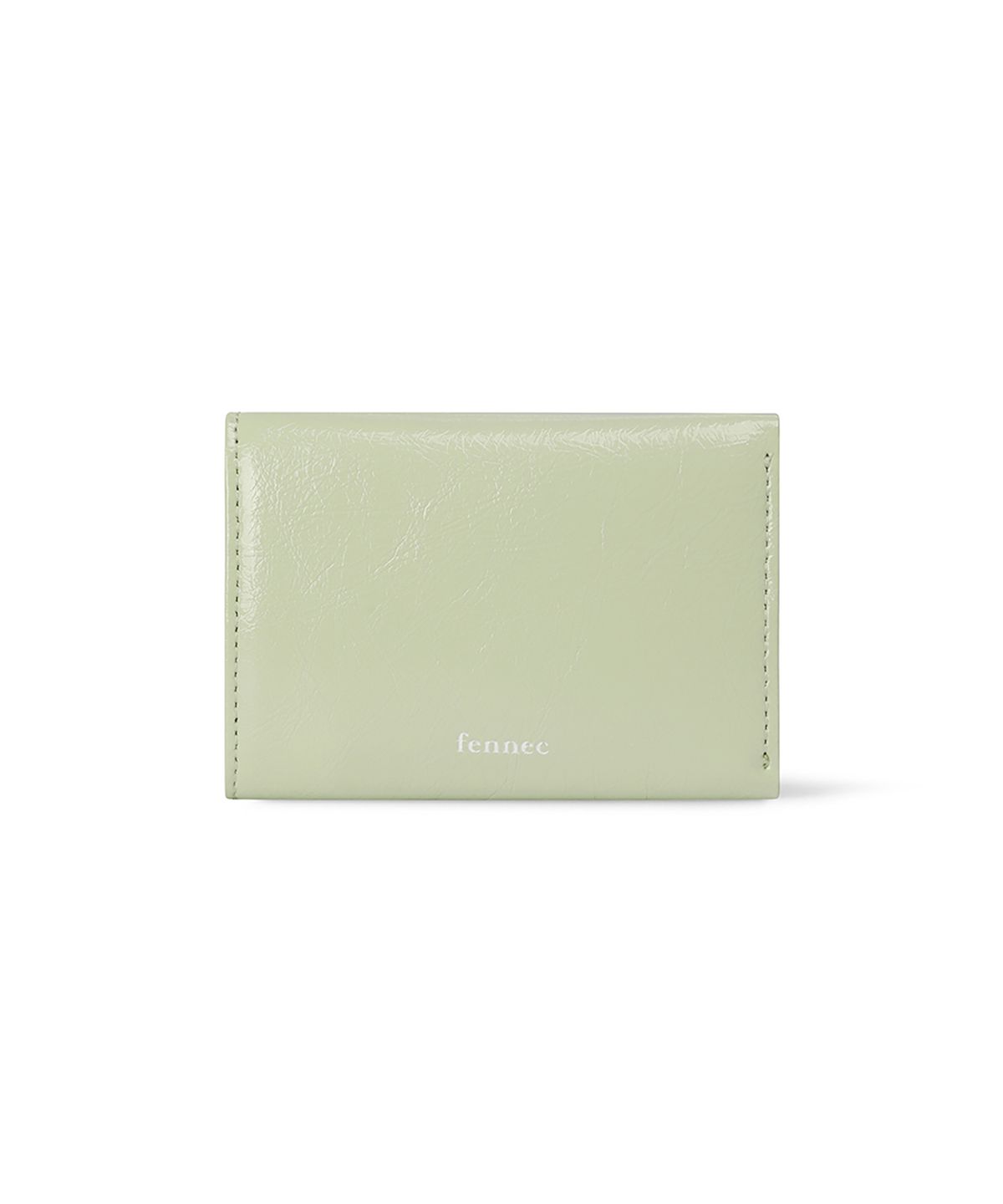 페넥(FENNEC) CRINKLE TRIANGLE TRIPLE WALLET - PISTACHIO