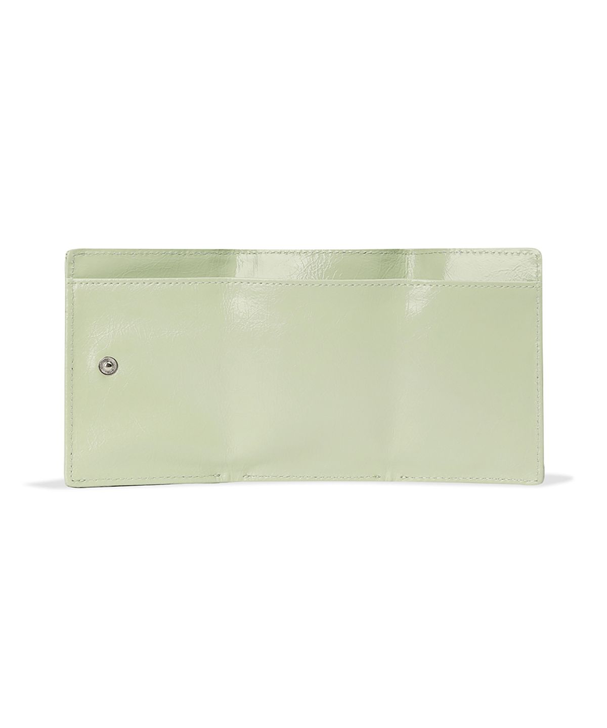 페넥(FENNEC) CRINKLE TRIANGLE TRIPLE WALLET - PISTACHIO