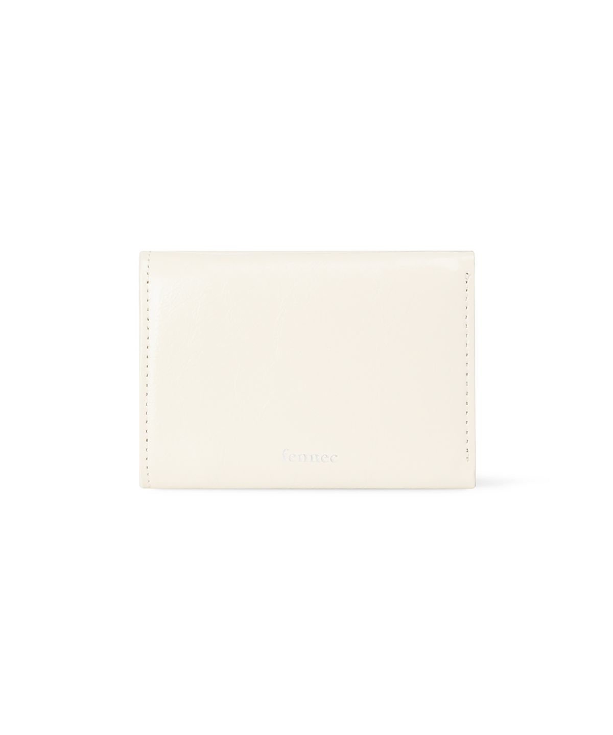 페넥(FENNEC) CRINKLE TRIANGLE TRIPLE WALLET - VANILLA