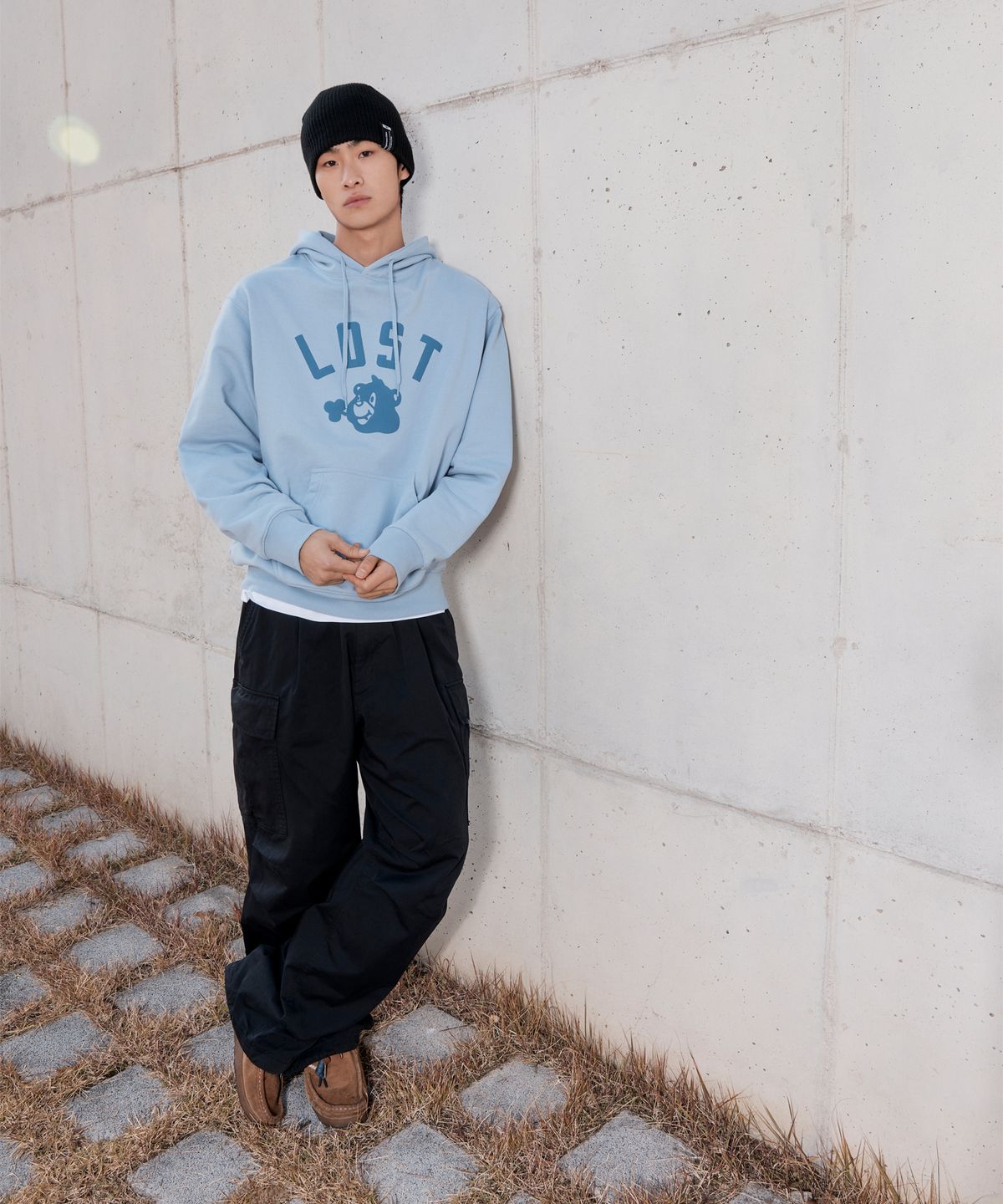 엘엠씨(LMC) LOST BEAR HOODIE sky blue