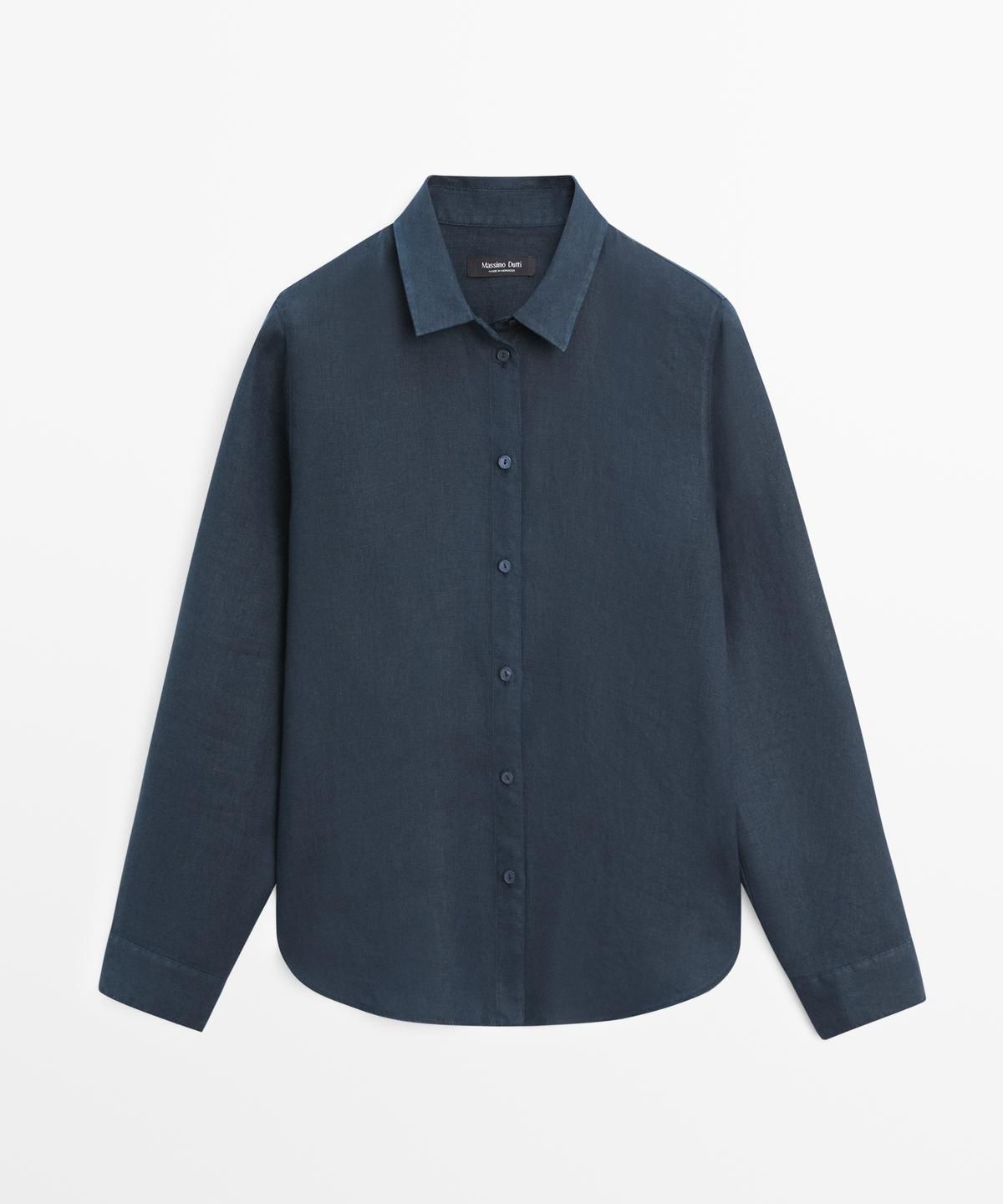 마시모두띠(MASSIMO DUTTI) 100% 린넨 루즈핏 셔츠