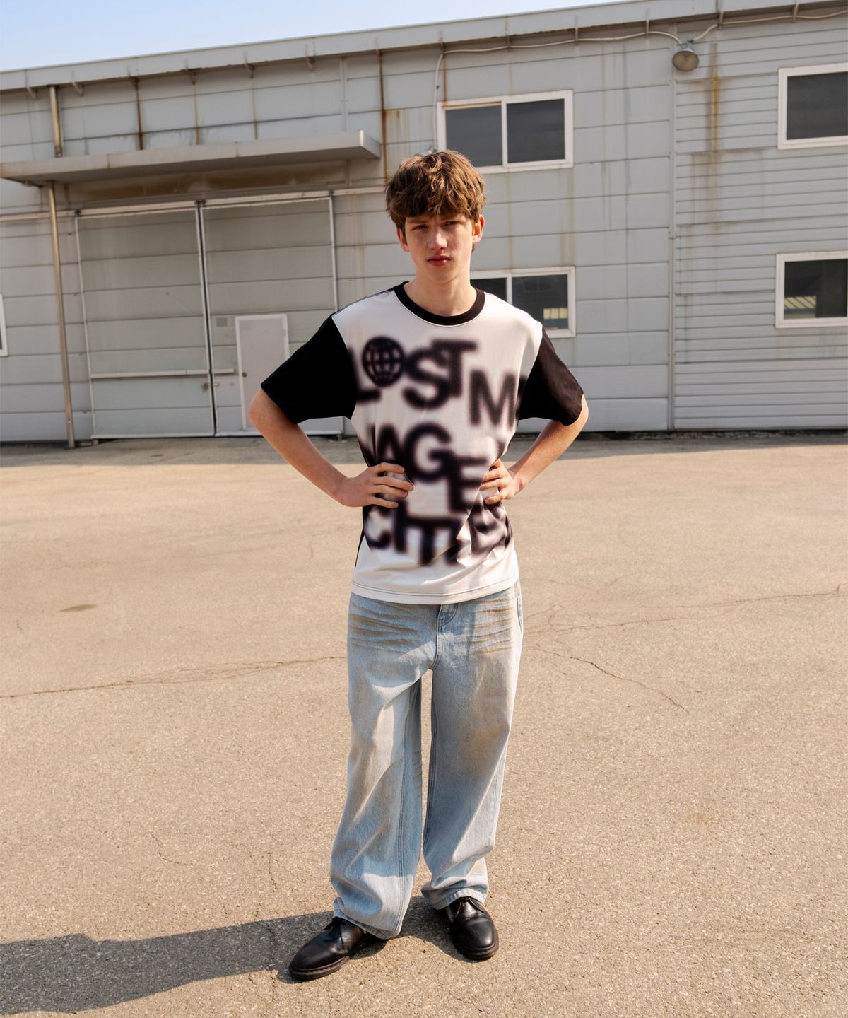 엘엠씨(LMC) DIRTY WASHED DENIM PANTS light blue
